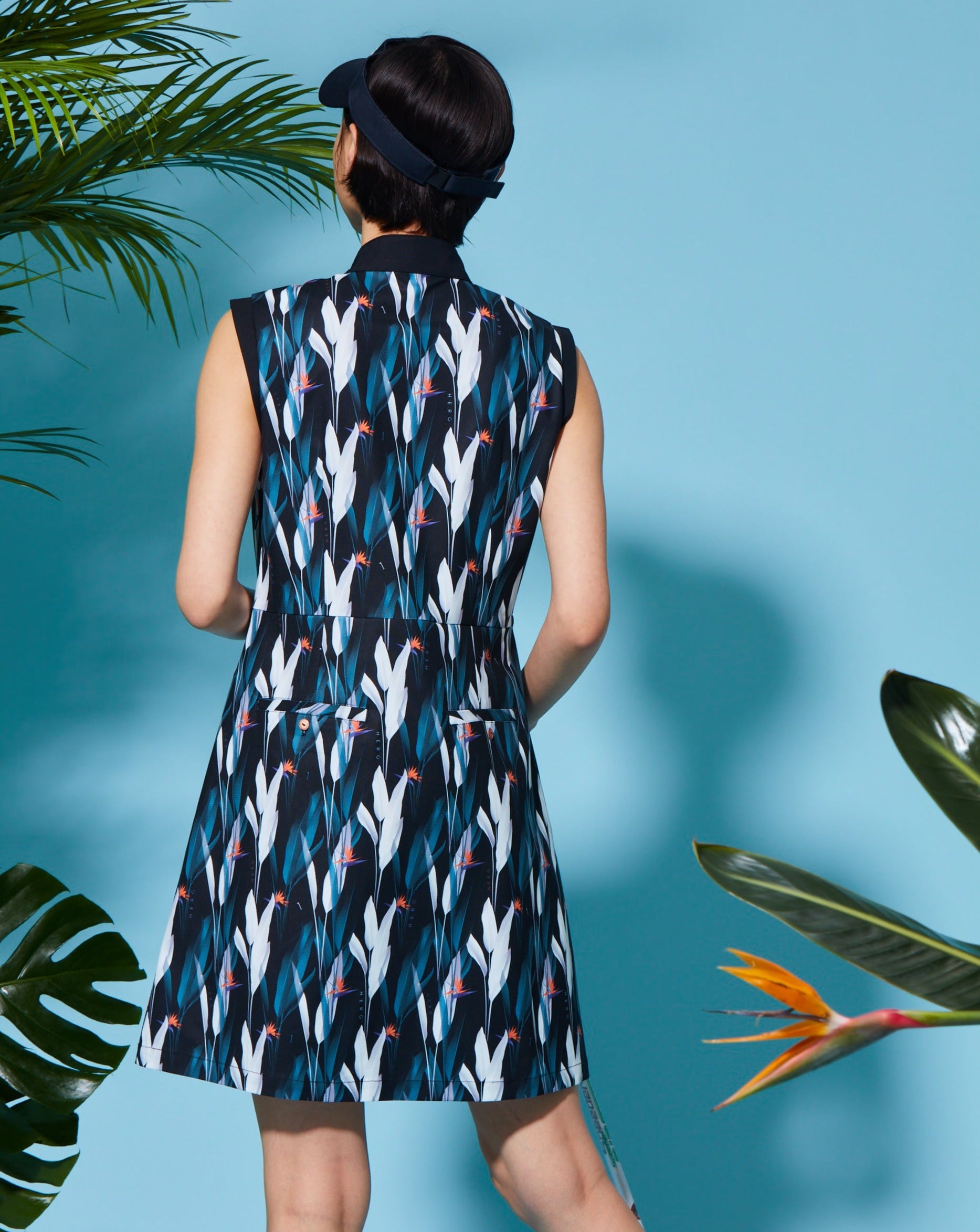 STRETCH PRINT RESORT N/S ONEPIECE/ストレッチプリントリゾートワンピース