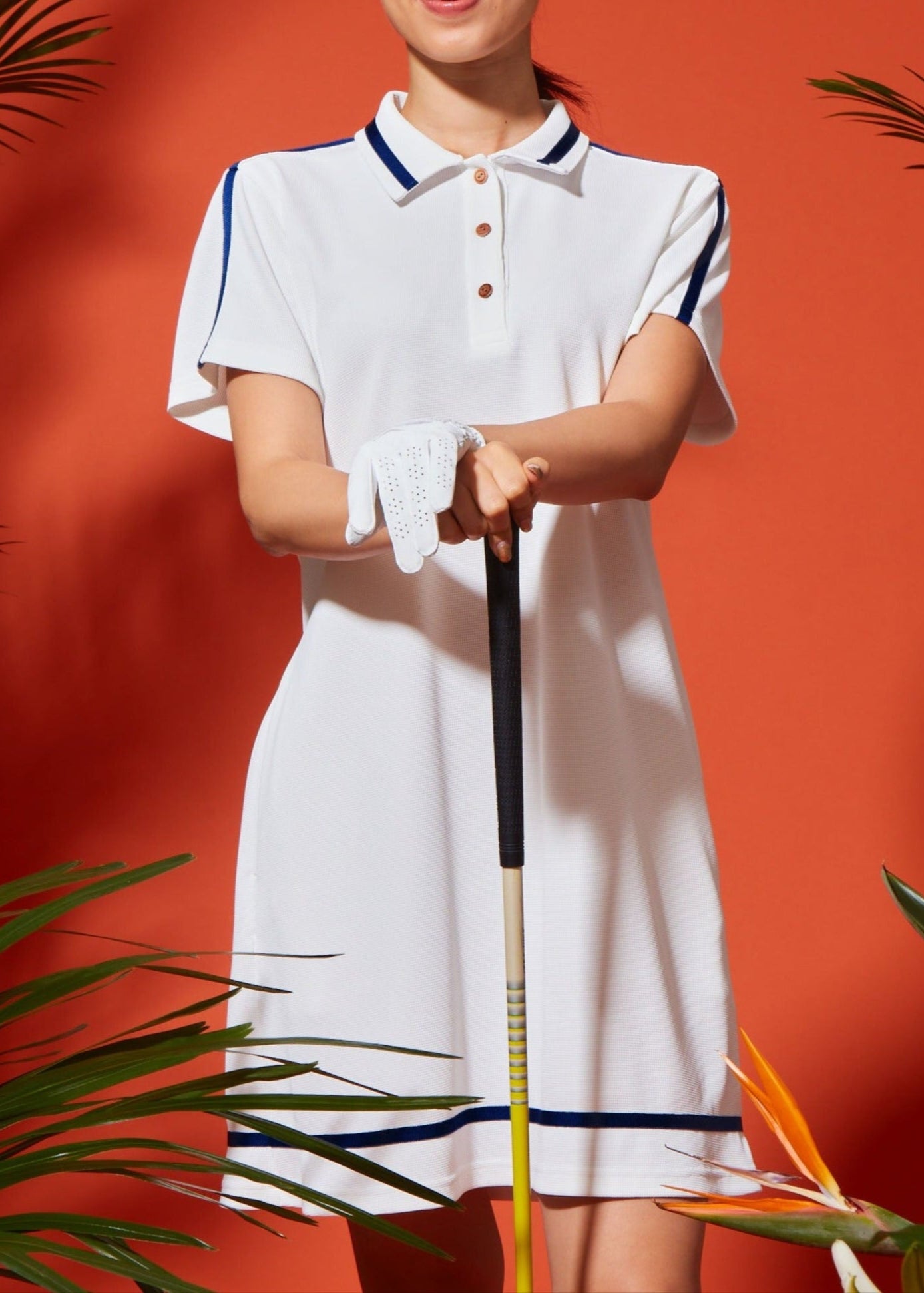 【在庫僅か】BACK PRINT UV WAFFLE ONEPIECE