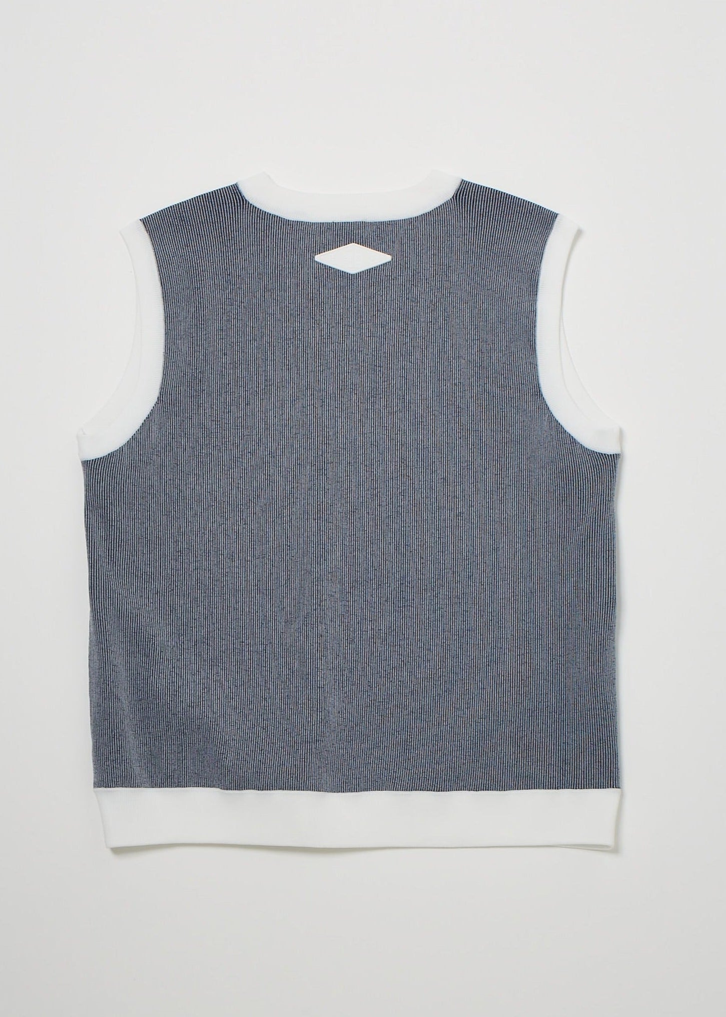LIB KNIT x NYLON VEST /リブニットナイロンベスト
