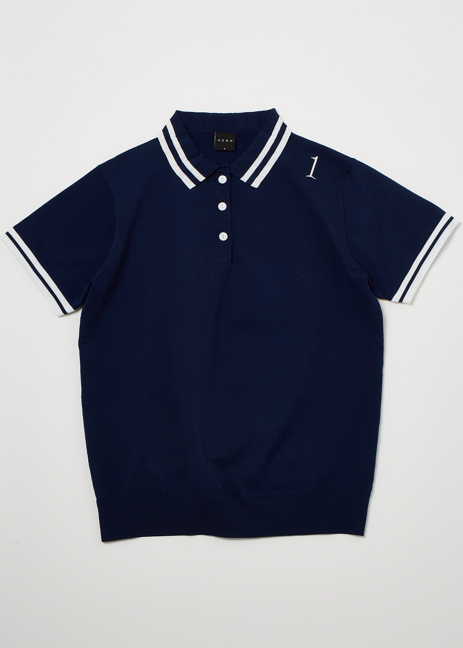 PLEATED KINIT POLO
