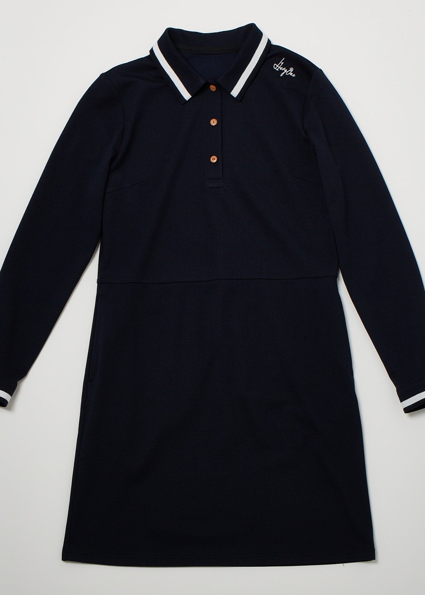 【長袖ポロワンピ】LONG SLEEVE POLO ONEPIECE