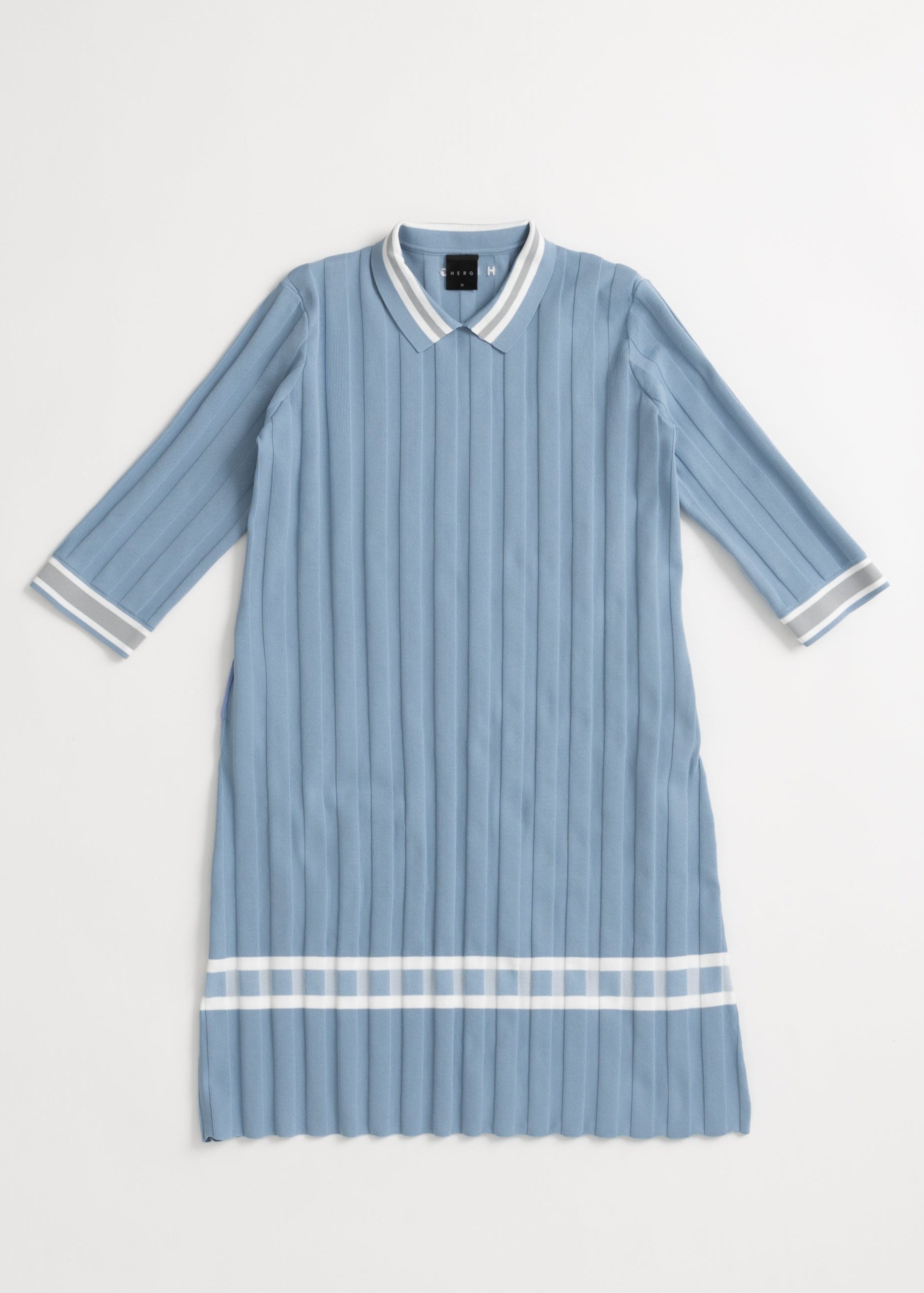 LIGHT WIDE RIBBED KNIT ONE-PIECE