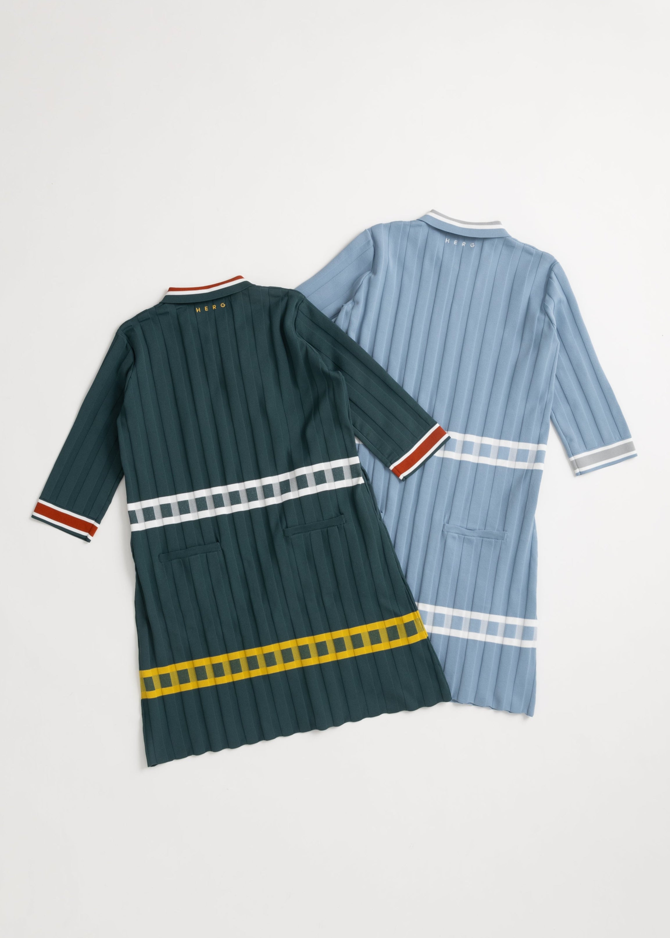 LIGHT WIDE RIBBED KNIT ONE-PIECE