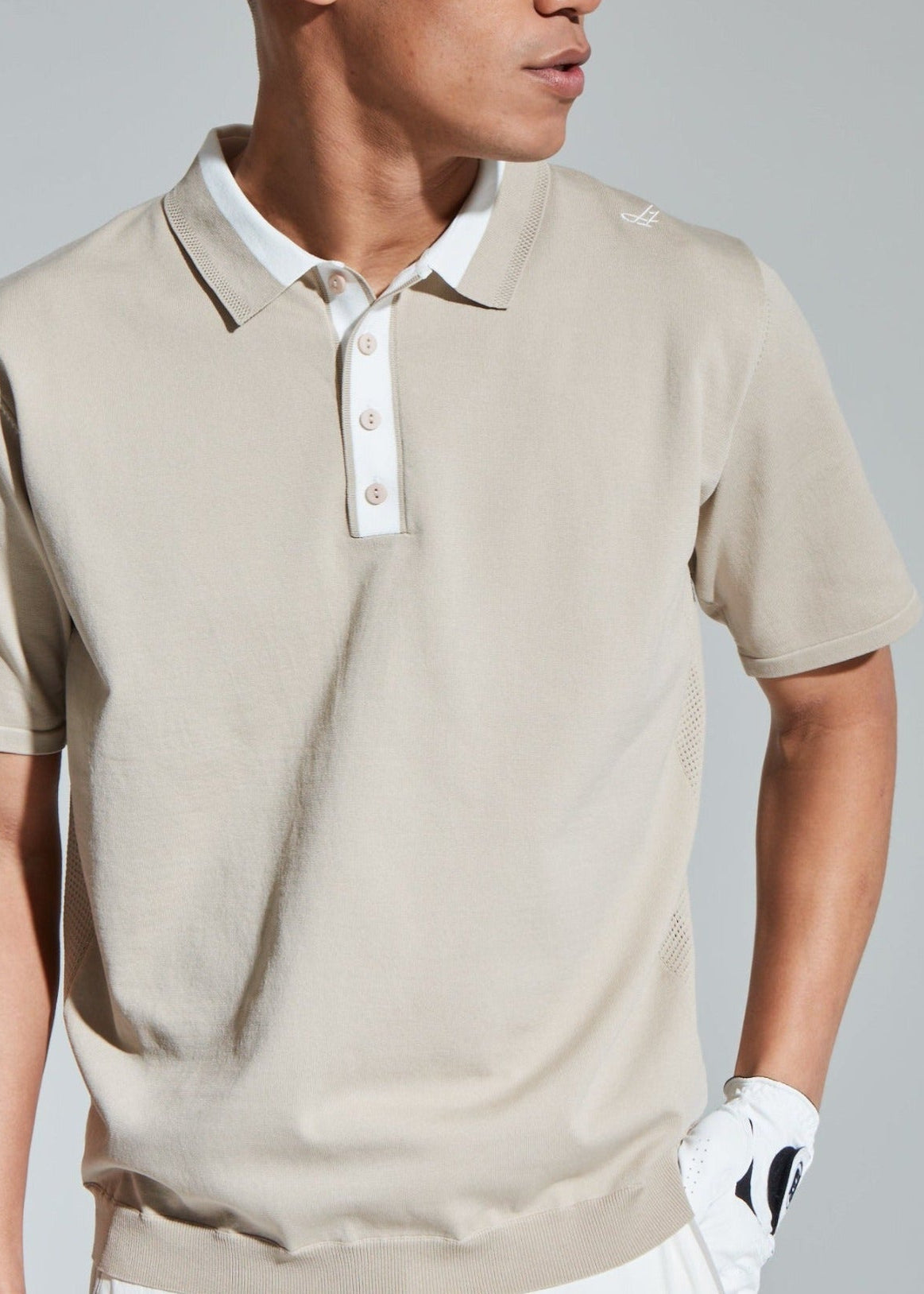 HIBRID MESH KNIT POLO MEN