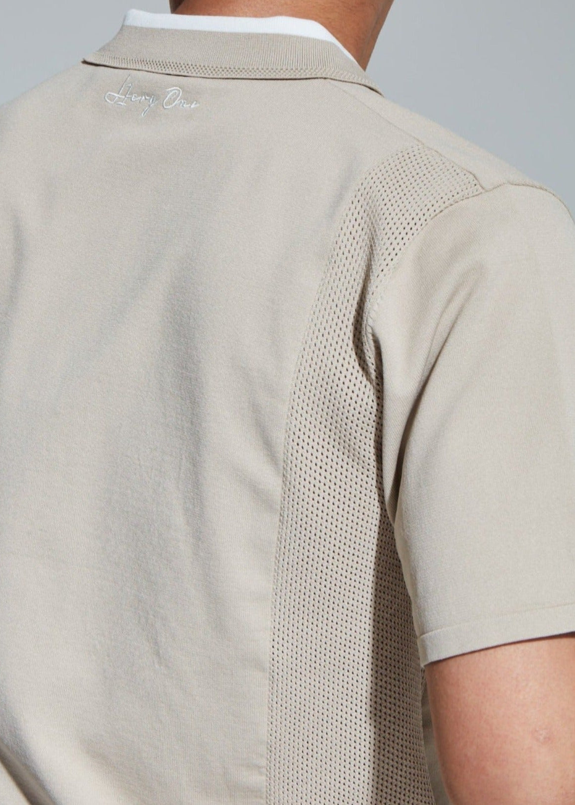 HIBRID MESH KNIT POLO MEN