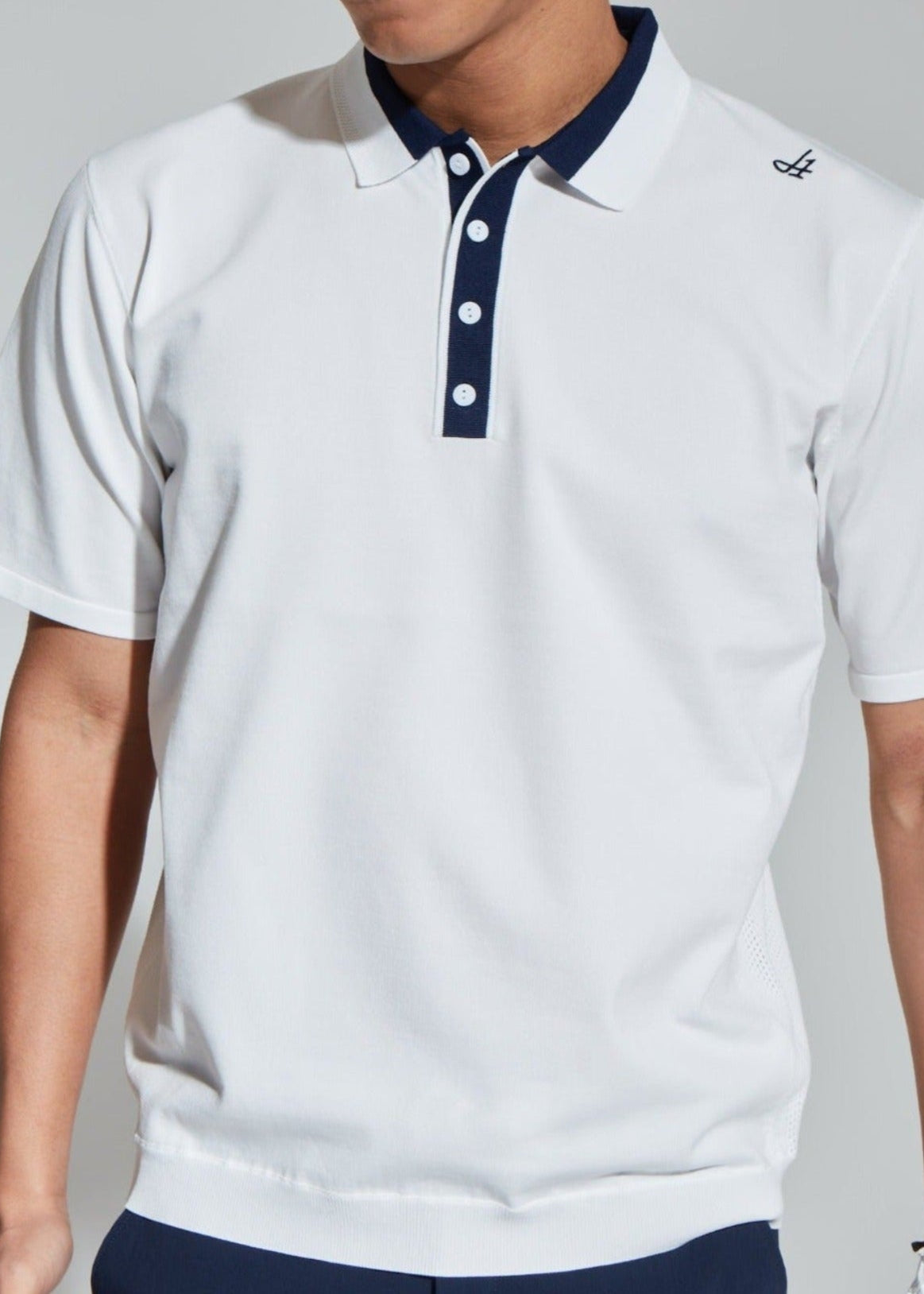 HIBRID MESH KNIT POLO MEN