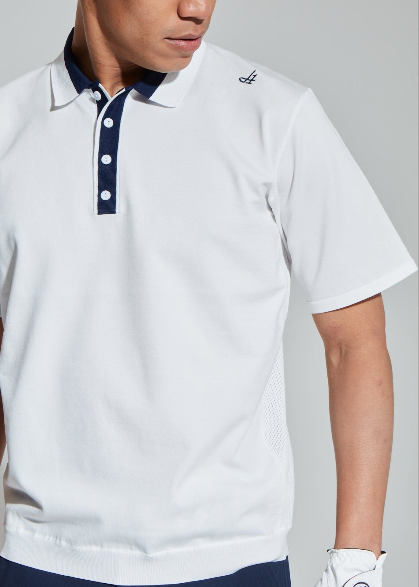 HIBRID MESH KNIT POLO MEN