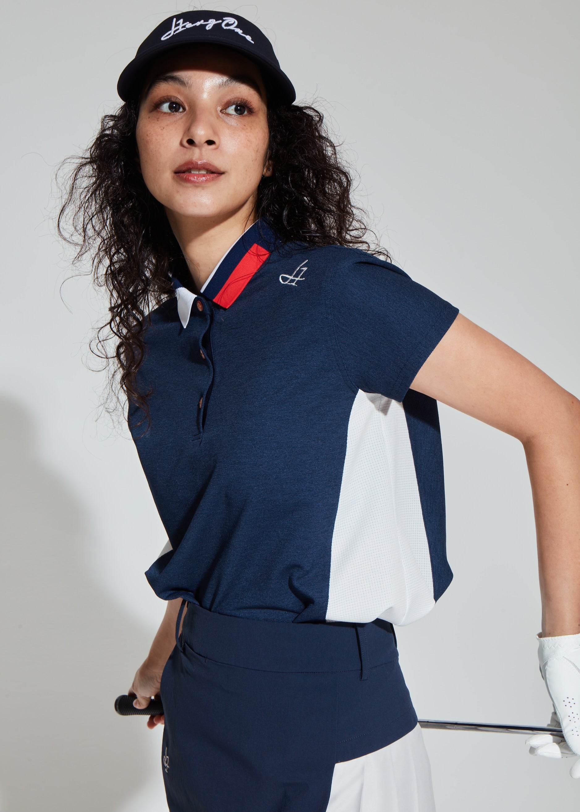 WOMENS TRICOLOR POLO-DOD AIR