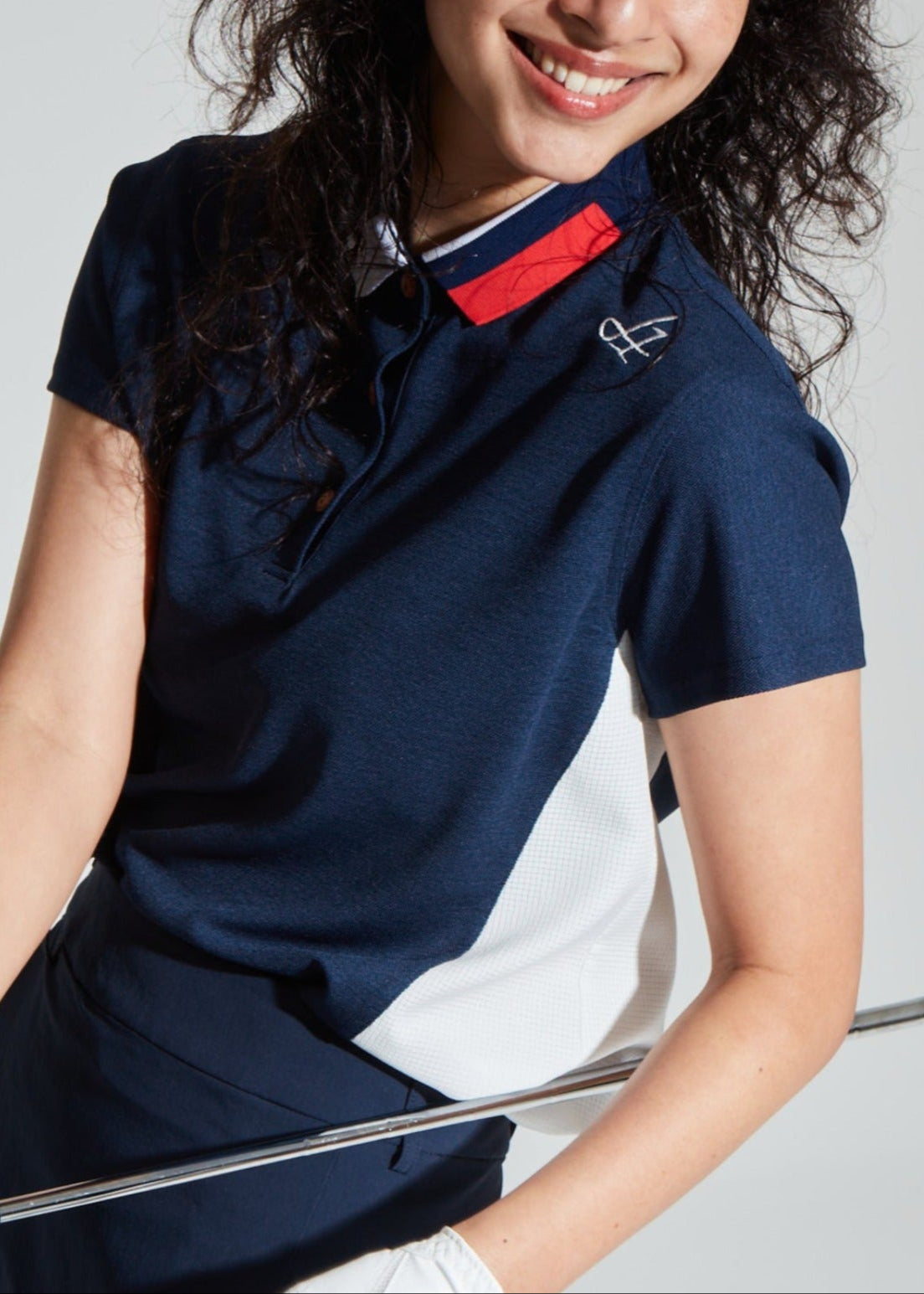 WOMENS TRICOLOR POLO-DOD AIR