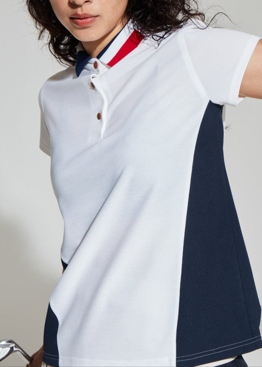 WOMENS TRICOLOR POLO-DOD AIR