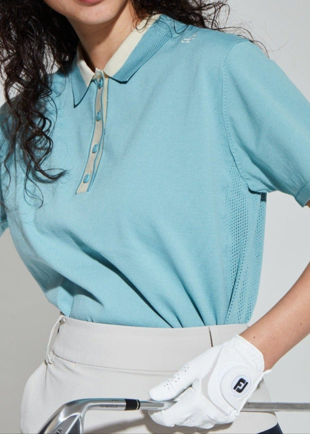 HIBRID MESH KNIT POLO MEN