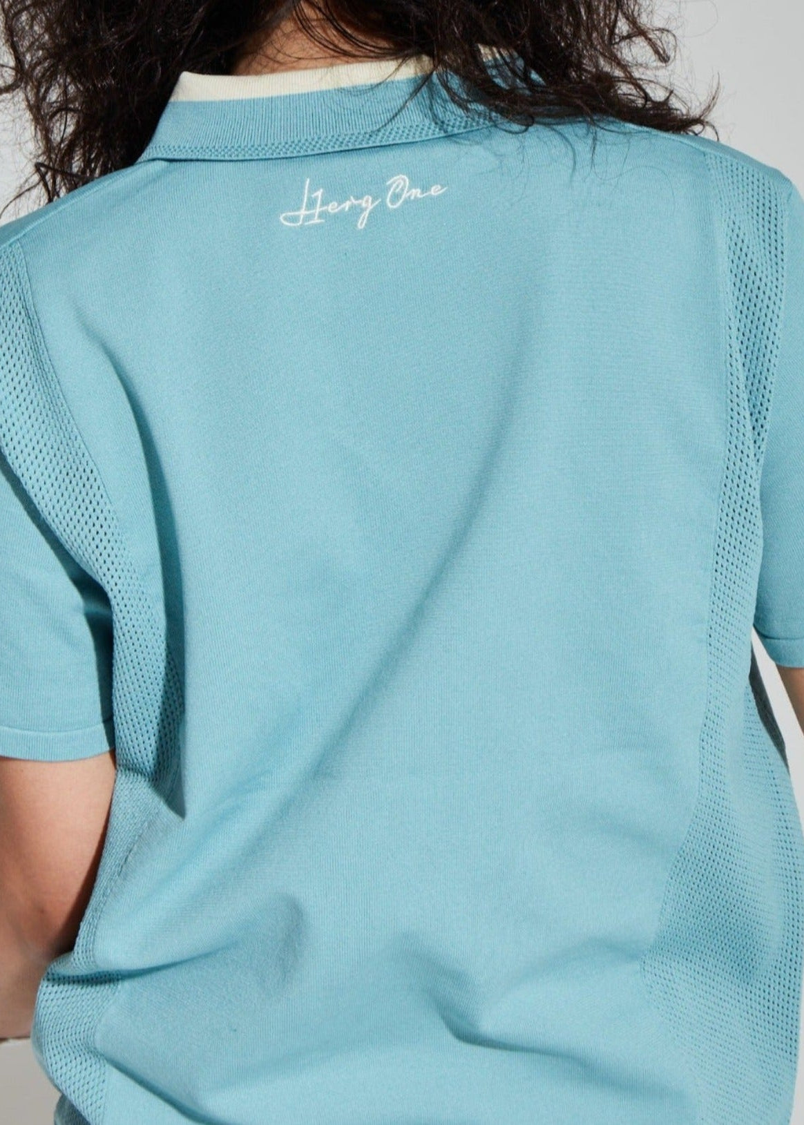 HIBRID MESH KNIT POLO MEN