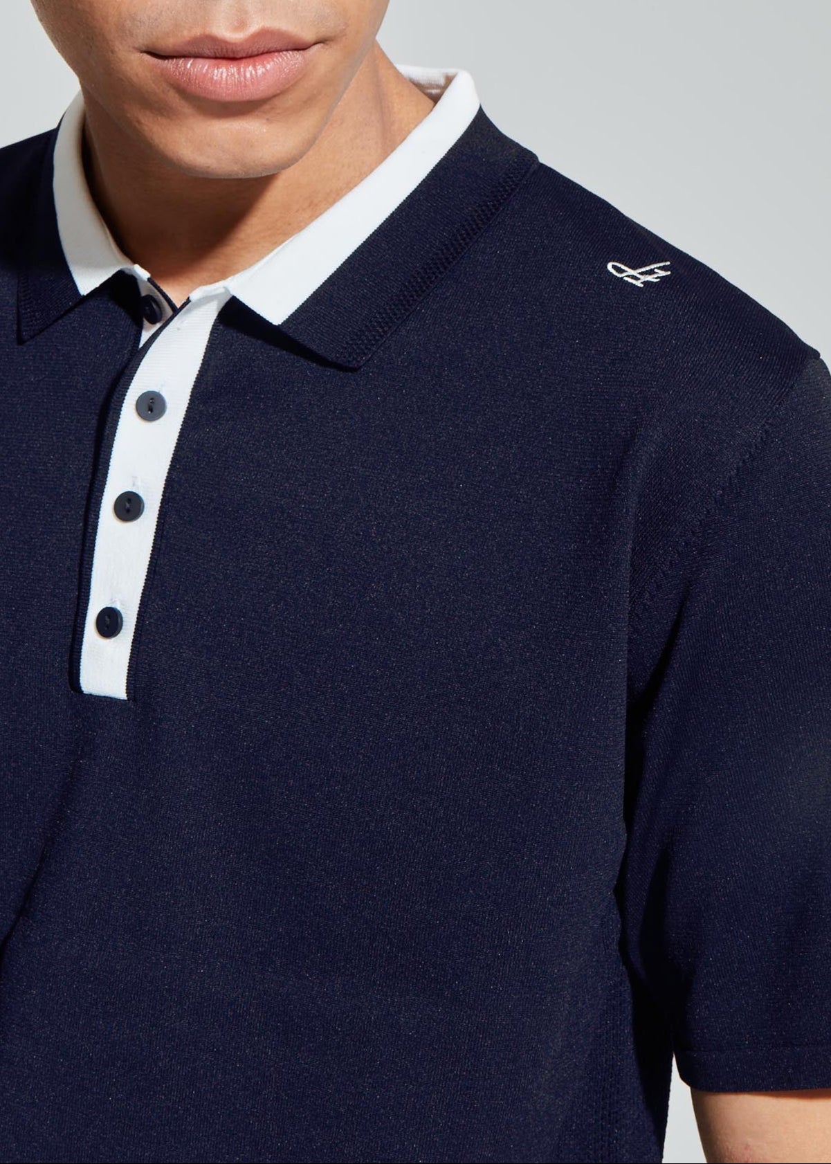 HIBRID MESH KNIT POLO MEN