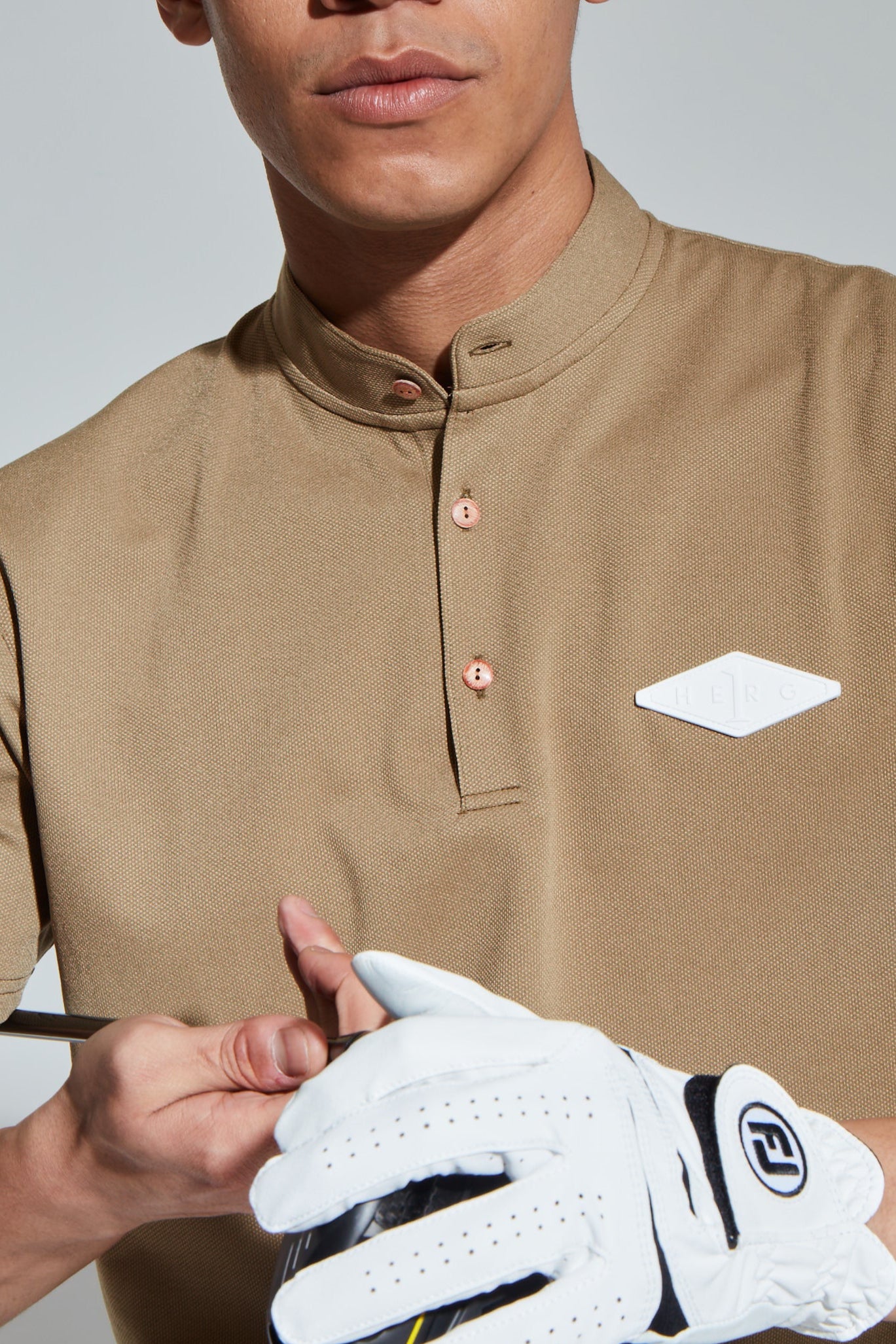 STAND COLLOR POLO-スタンドカラーポロ メンズ