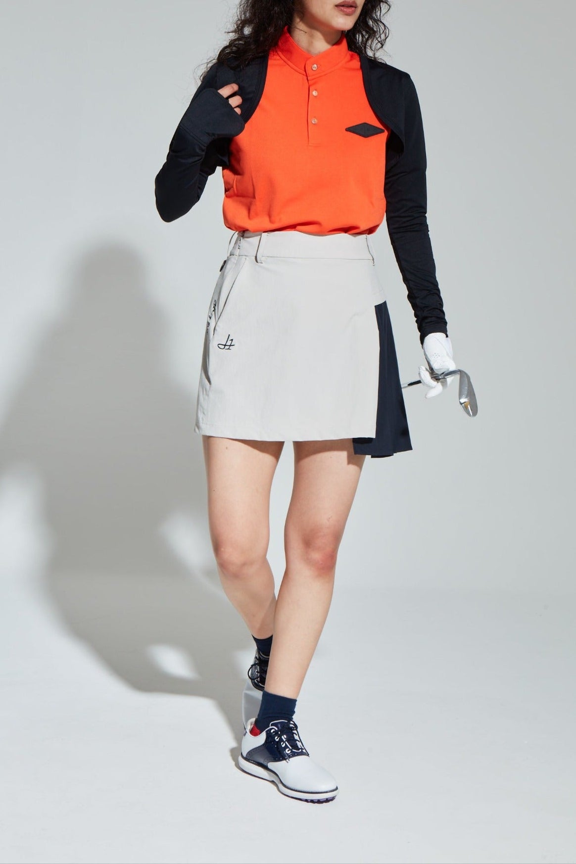 STAND COLLAR POLO-スタンドカラーポロ レディース
