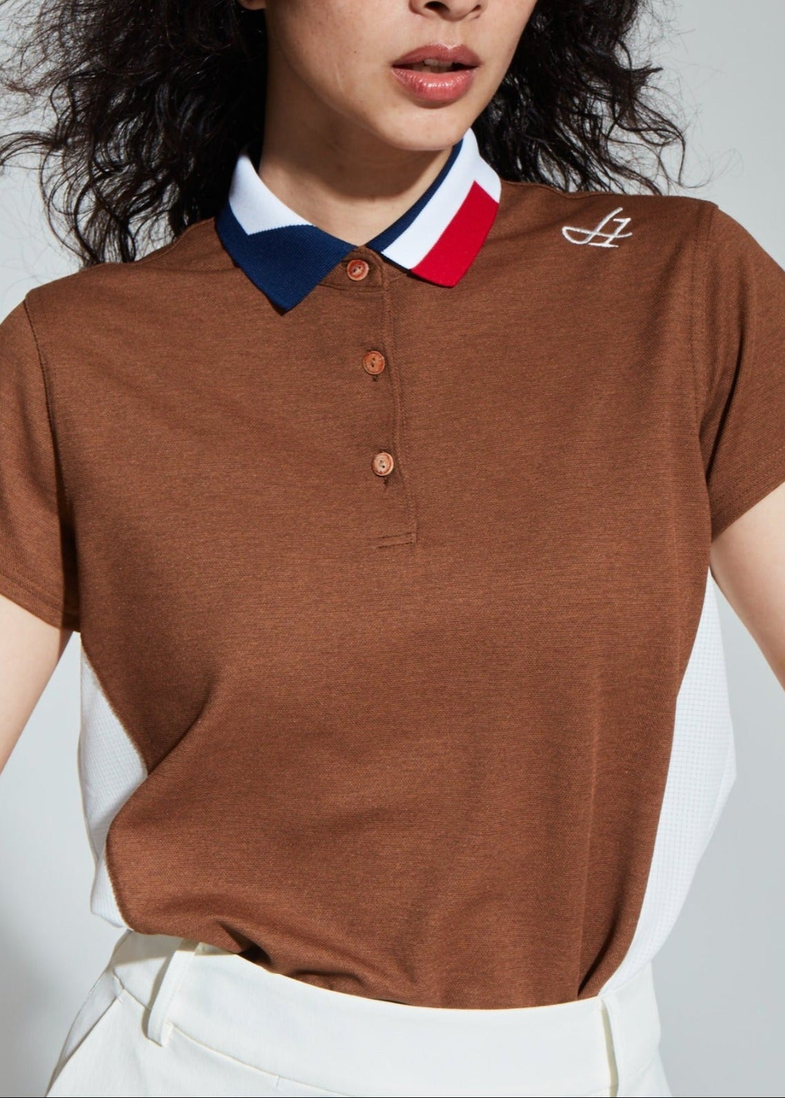 WOMENS TRICOLOR POLO-DOD AIR