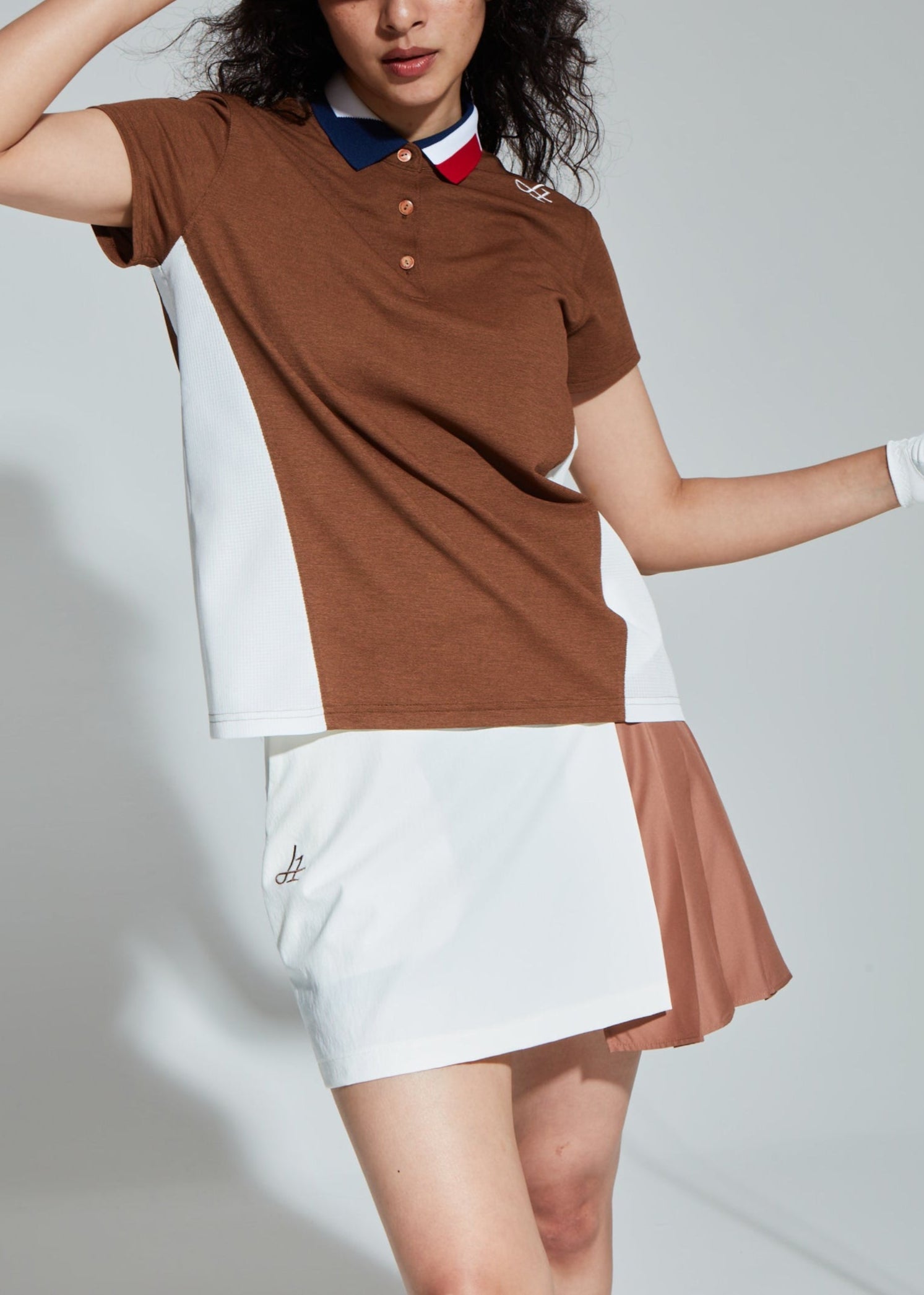 WOMENS TRICOLOR POLO-DOD AIR