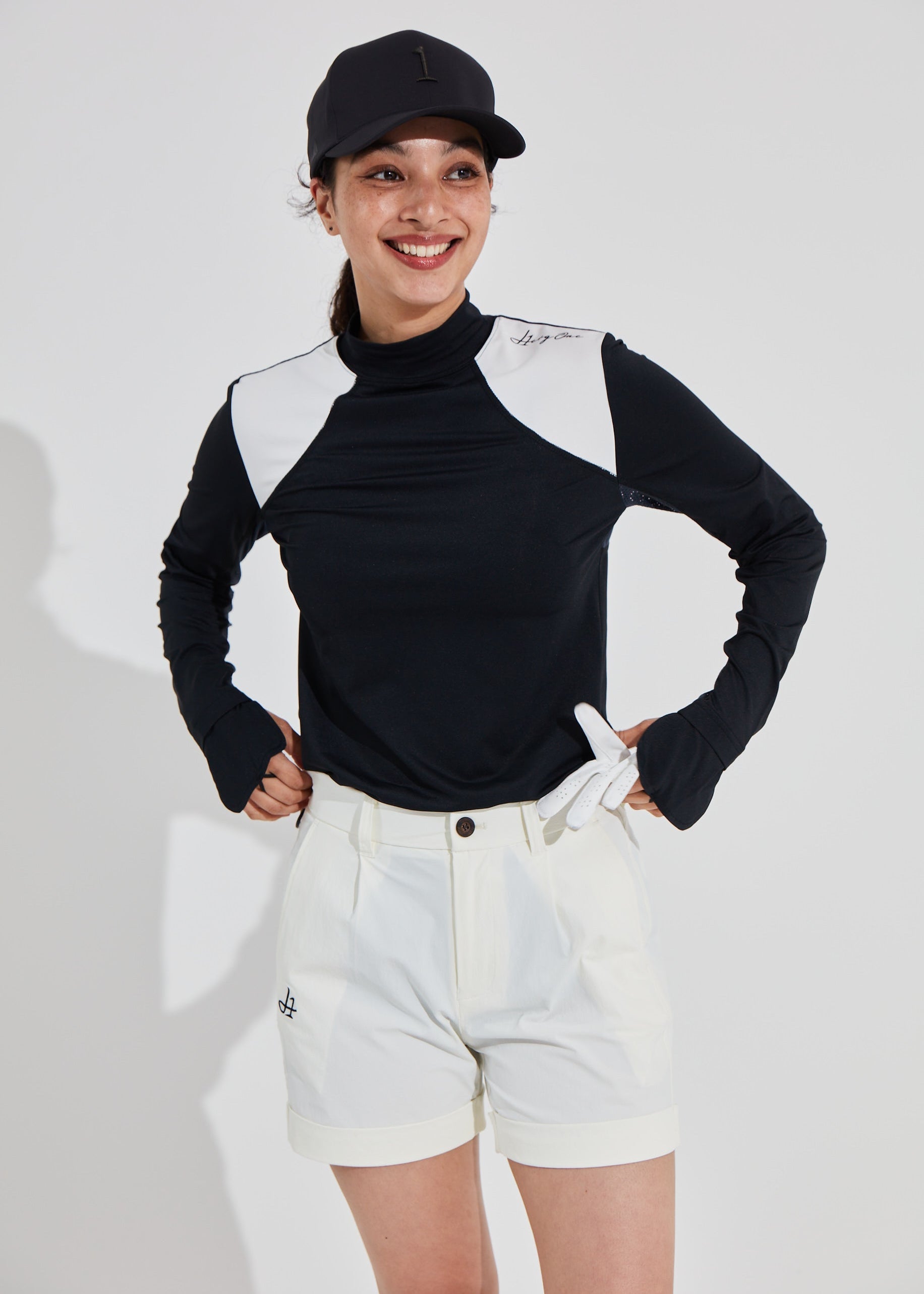 WOMENS UV CARE L/S MOCK NECK