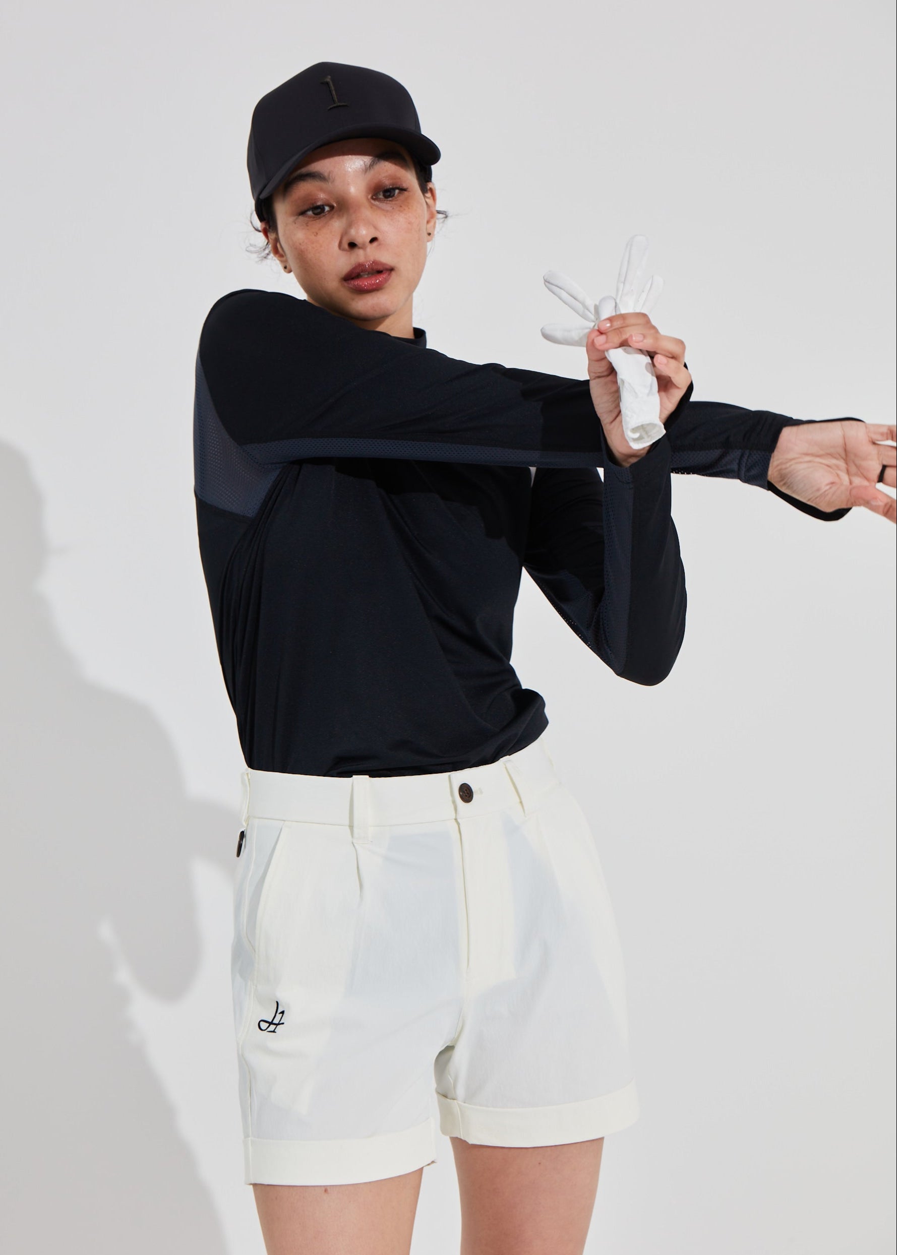 WOMENS UV CARE L/S MOCK NECK