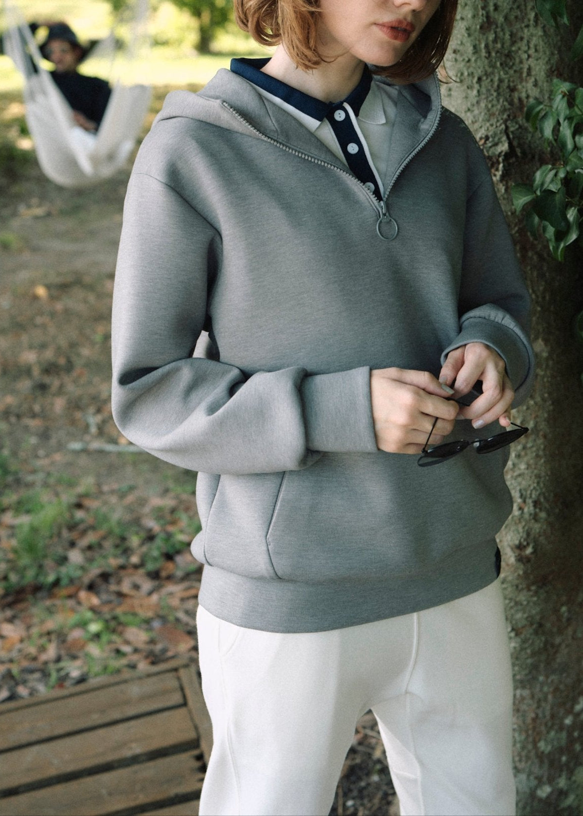 ハーフジップフーディ・ウィメンズ