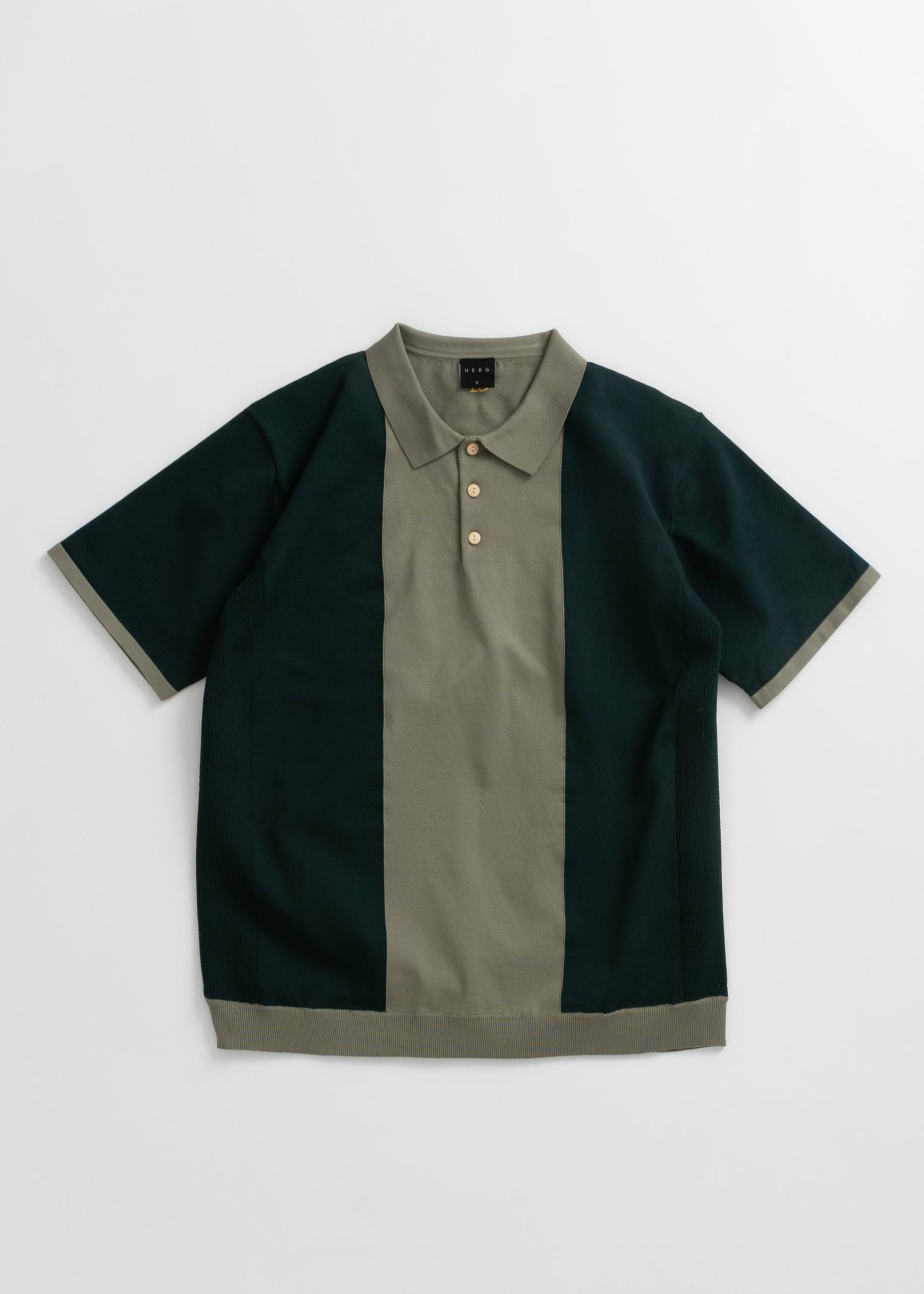 LIGHT BIG STRIPE KNIT POLO