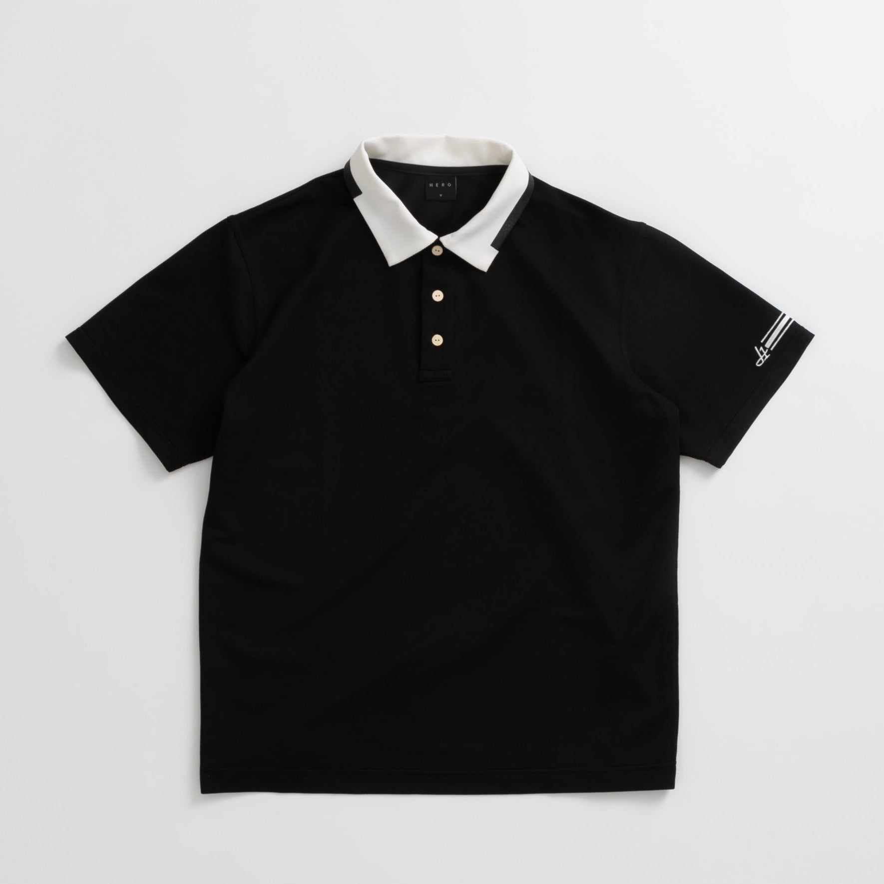 【2025 NEW】PRINT COLLOR &THREE-LINE H EMBROIDERY POLO