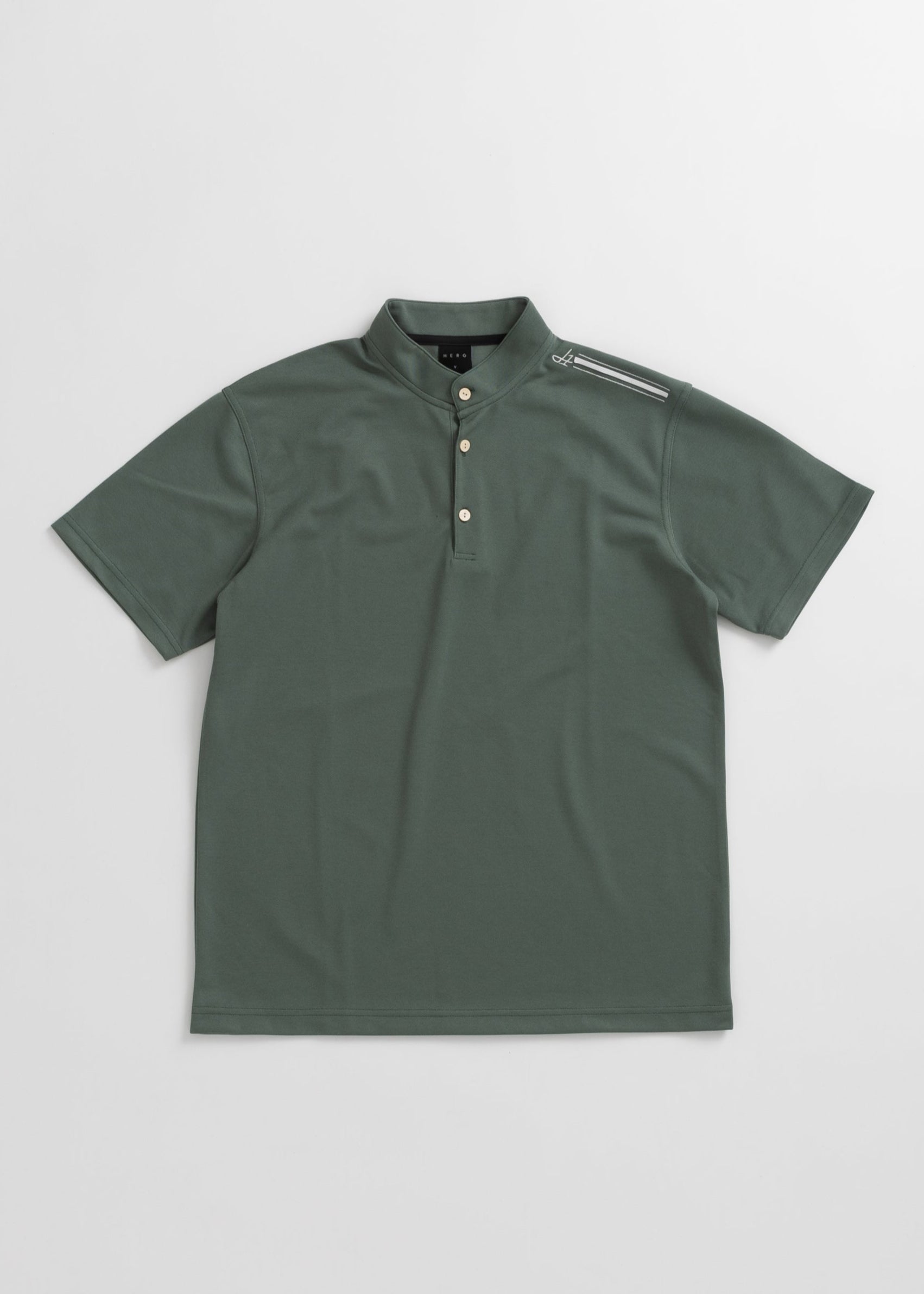 【2025 NEW】STAND COLLOR &THREE-LINE H EMBROIDERY POLO