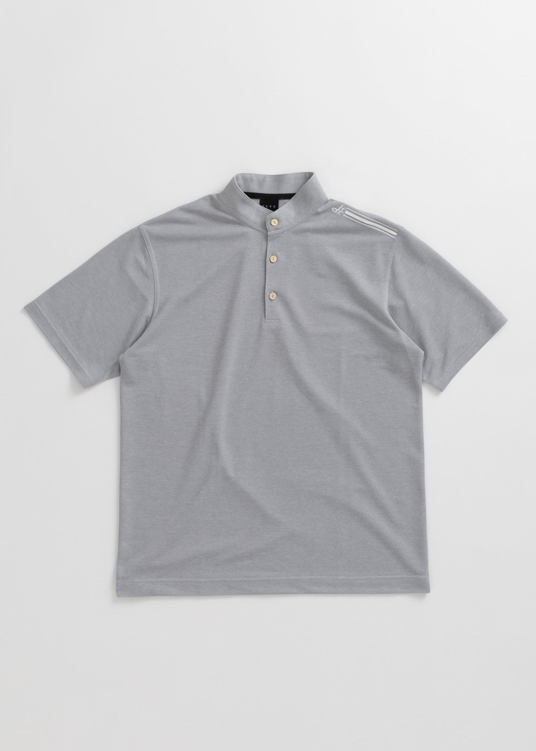 【2025 NEW】STAND COLLOR &THREE-LINE H EMBROIDERY POLO