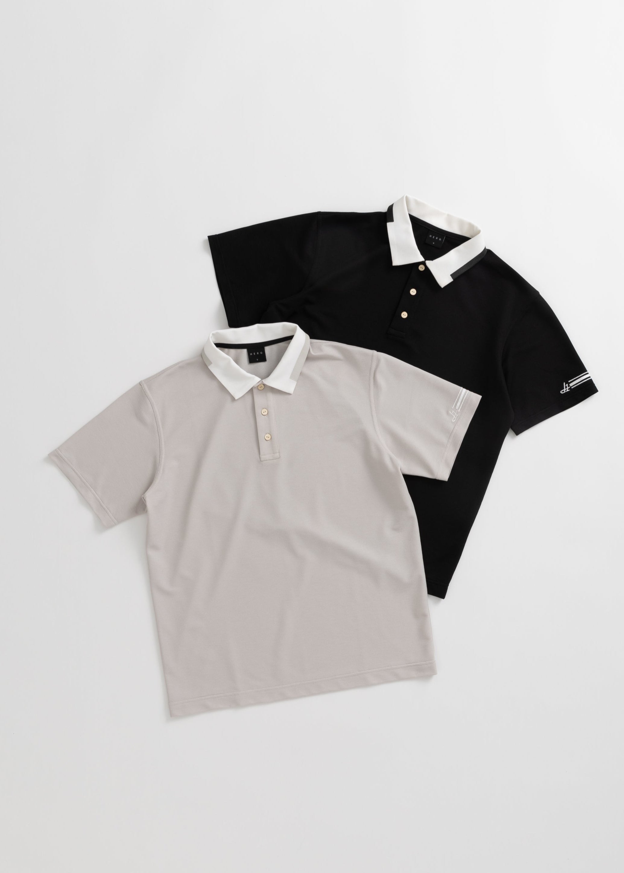 【2025 NEW】PRINT COLLOR &THREE-LINE H EMBROIDERY POLO
