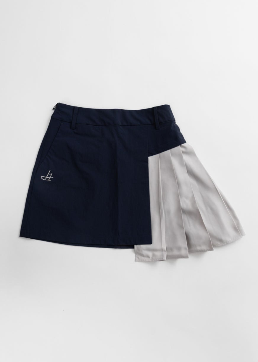 ASH-PLEATED SKIRT