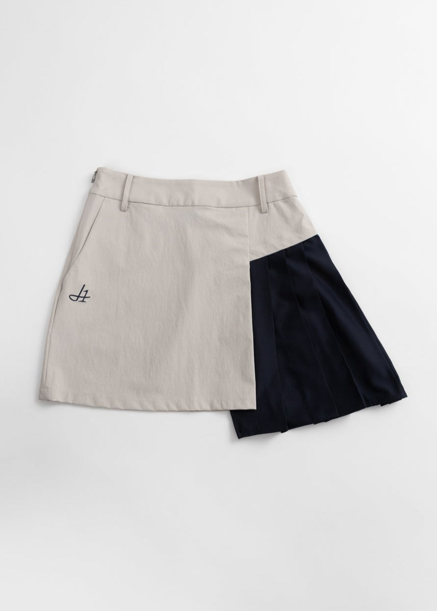 ASH-PLEATED SKIRT