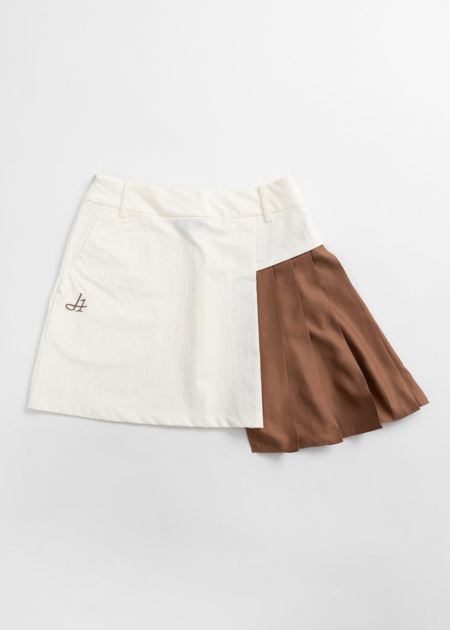 ASH-PLEATED SKIRT