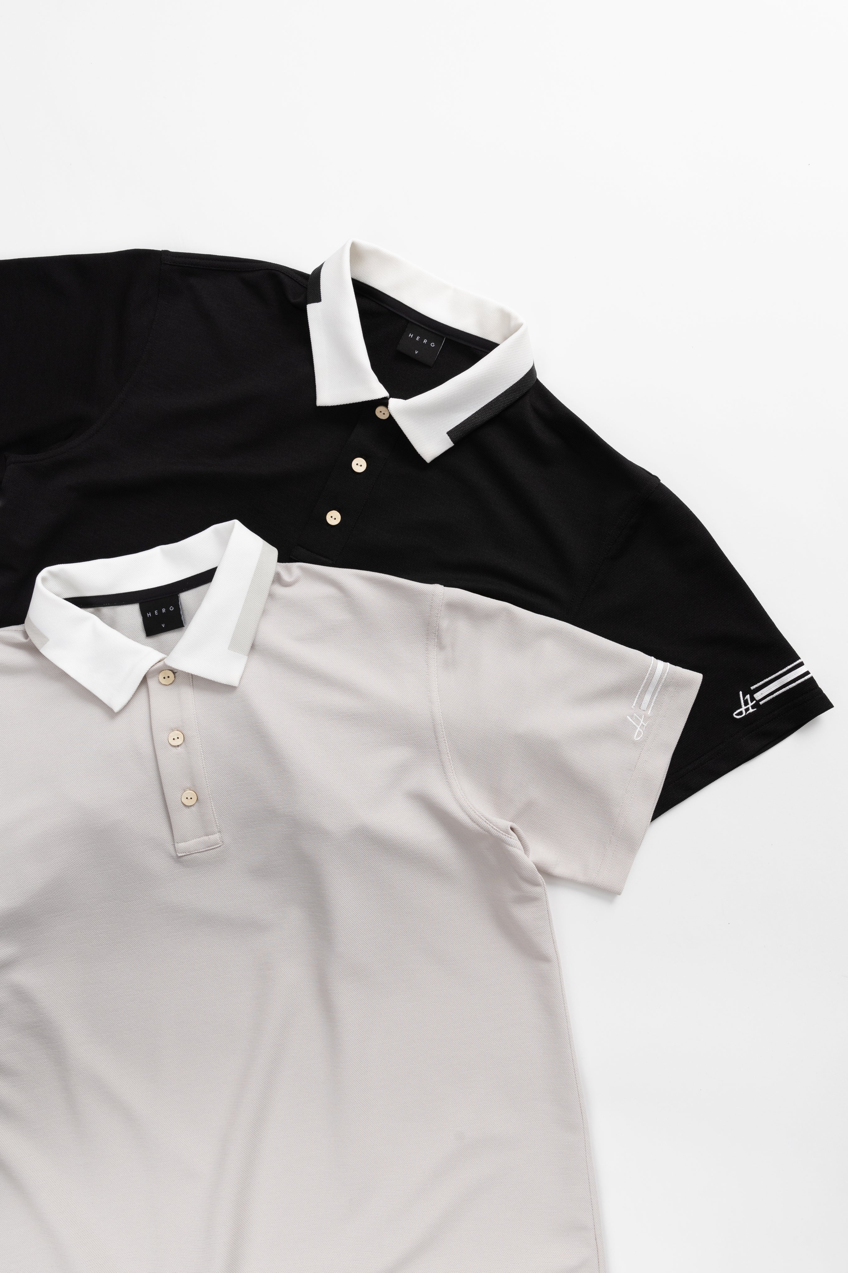 【2025 NEW】PRINT COLLOR &THREE-LINE H EMBROIDERY POLO