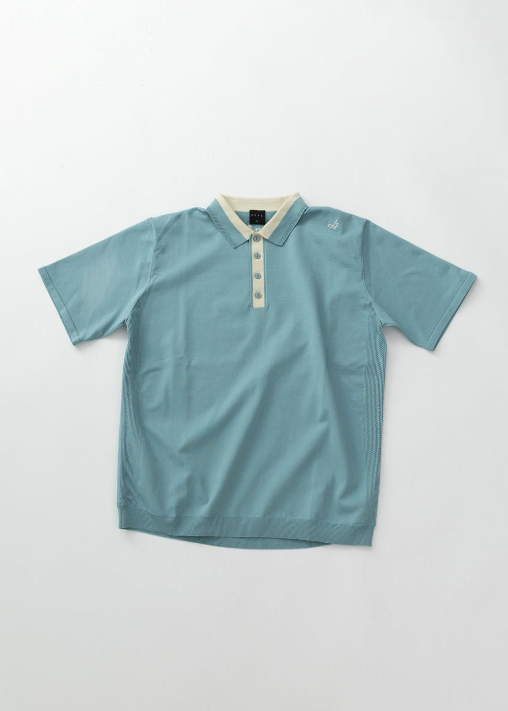 HIBRID MESH KNIT POLO WOMEN