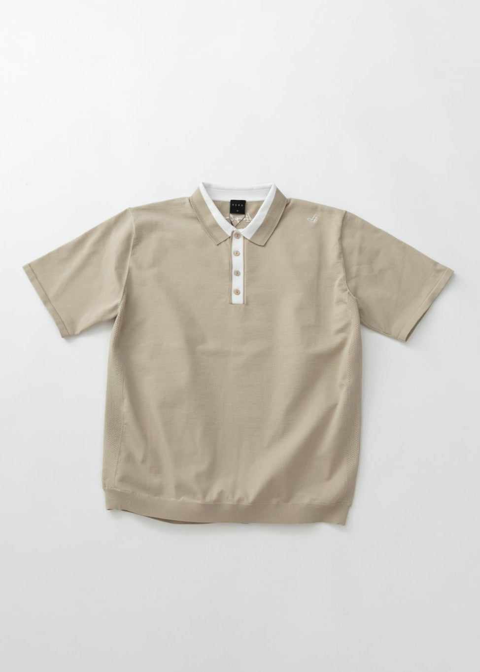 HIBRID MESH KNIT POLO WOMEN