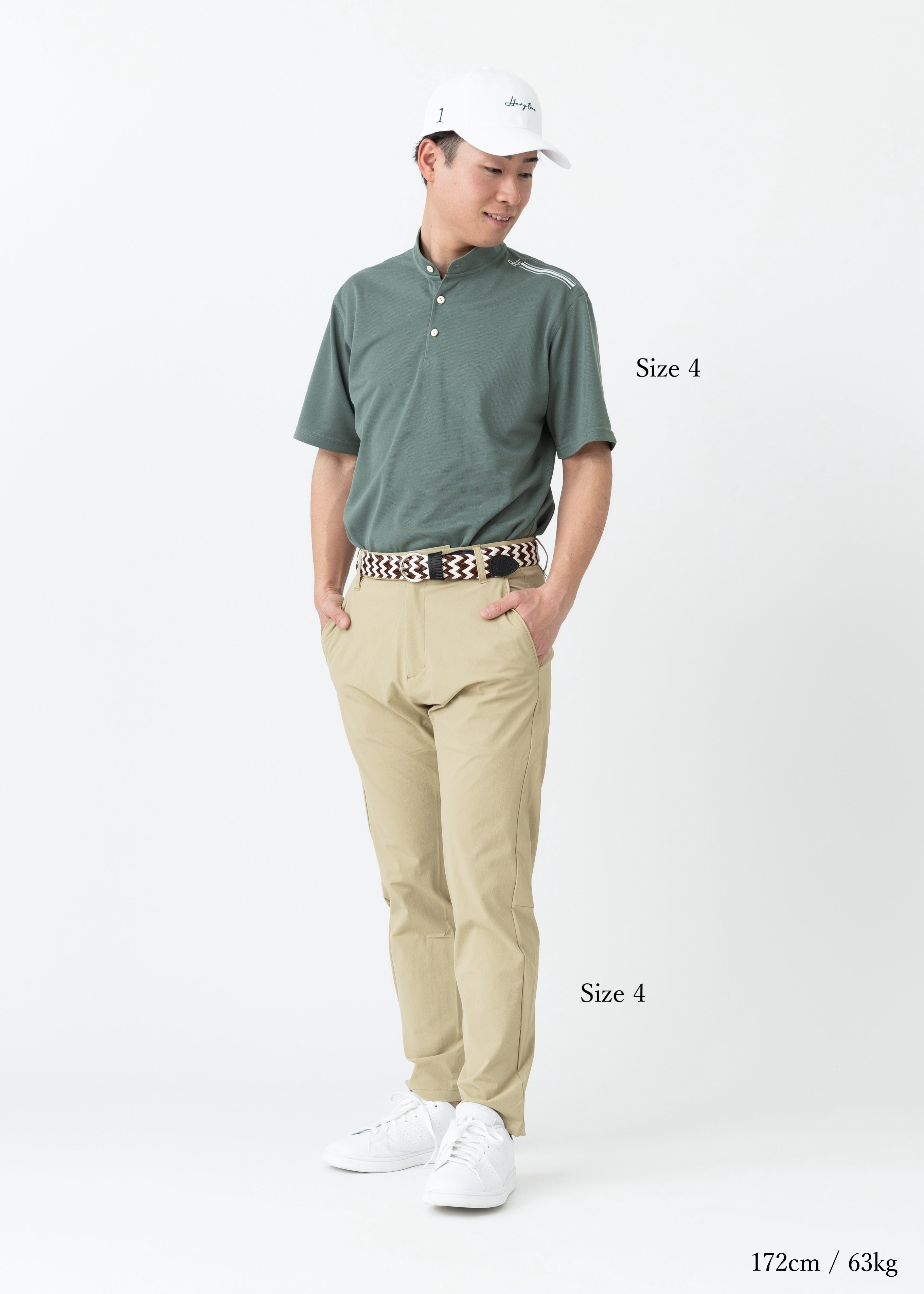 【2025 NEW】STAND COLLOR &THREE-LINE H EMBROIDERY POLO