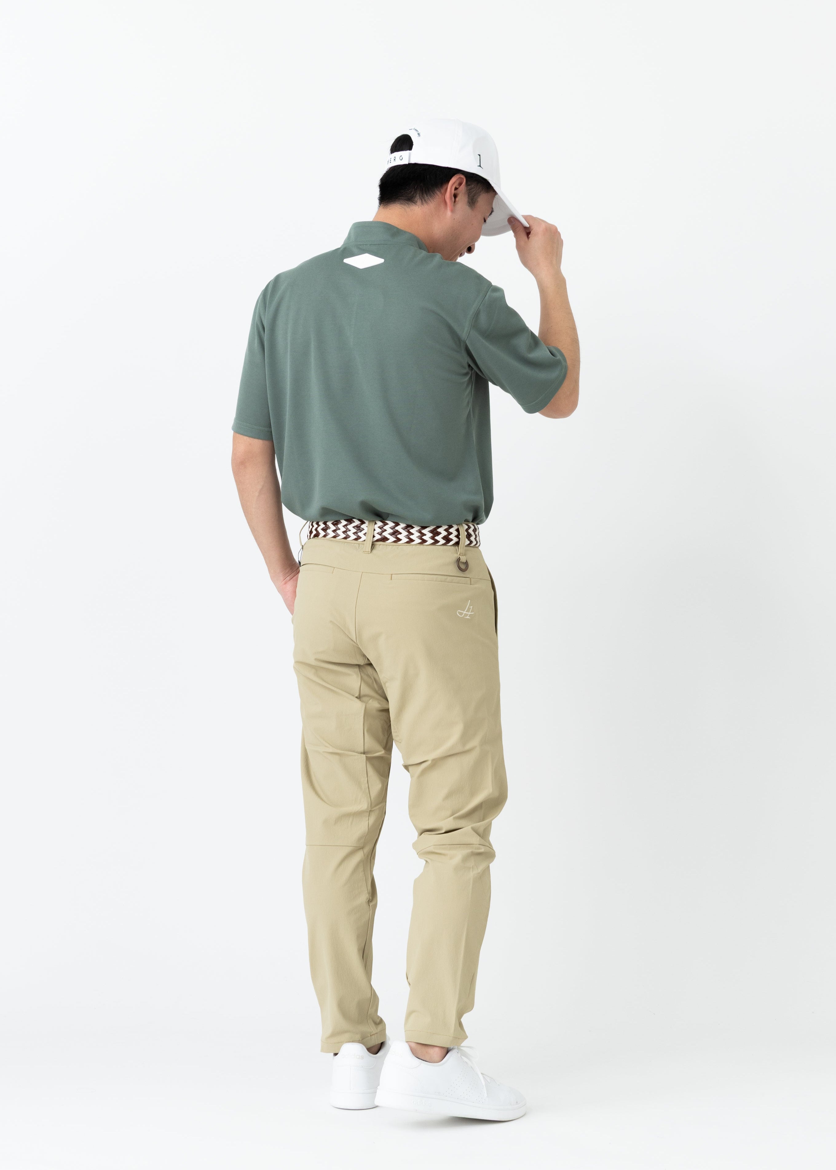 【2025 NEW】STAND COLLOR &THREE-LINE H EMBROIDERY POLO