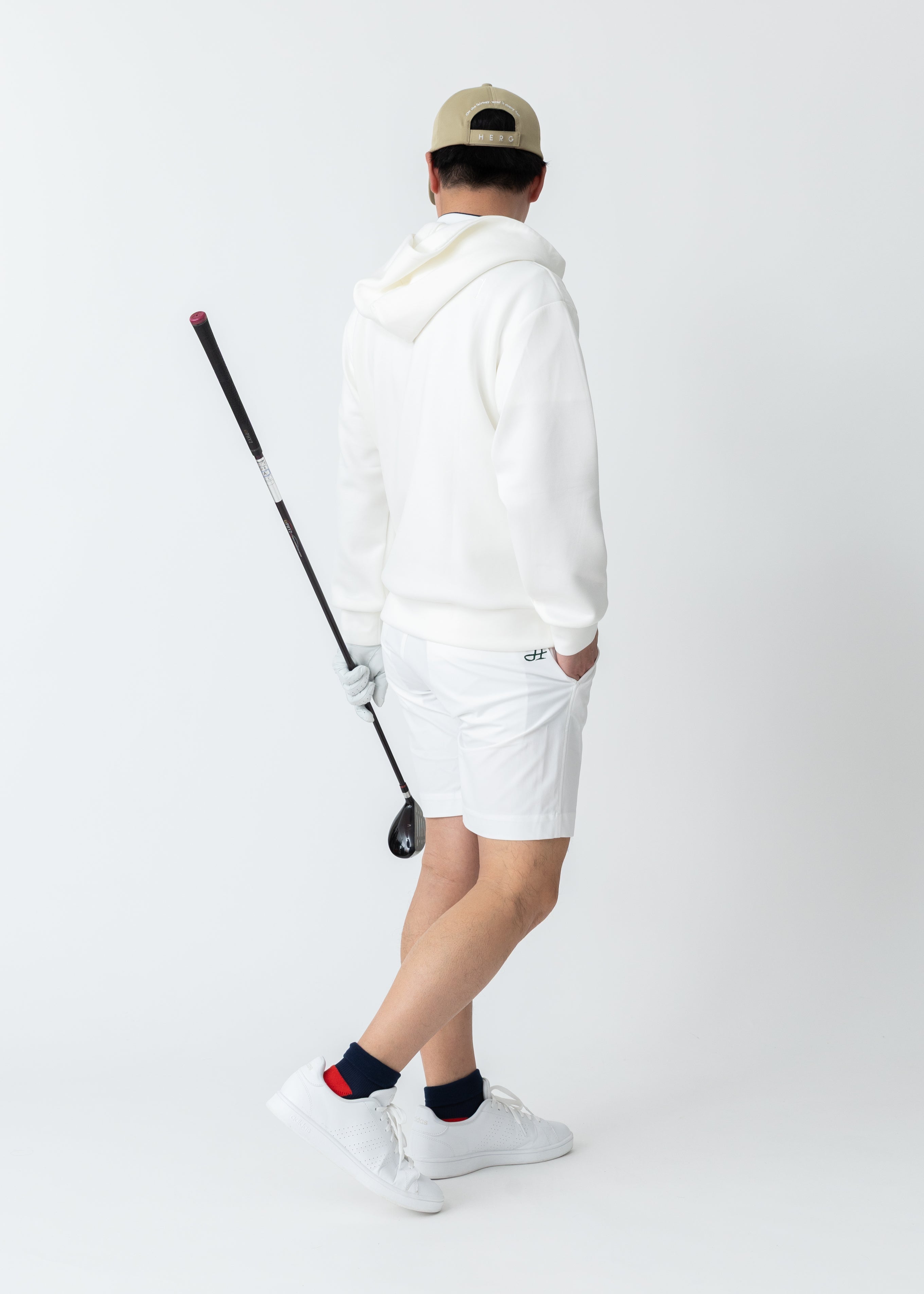 ハーフジップフーディ・メンズ