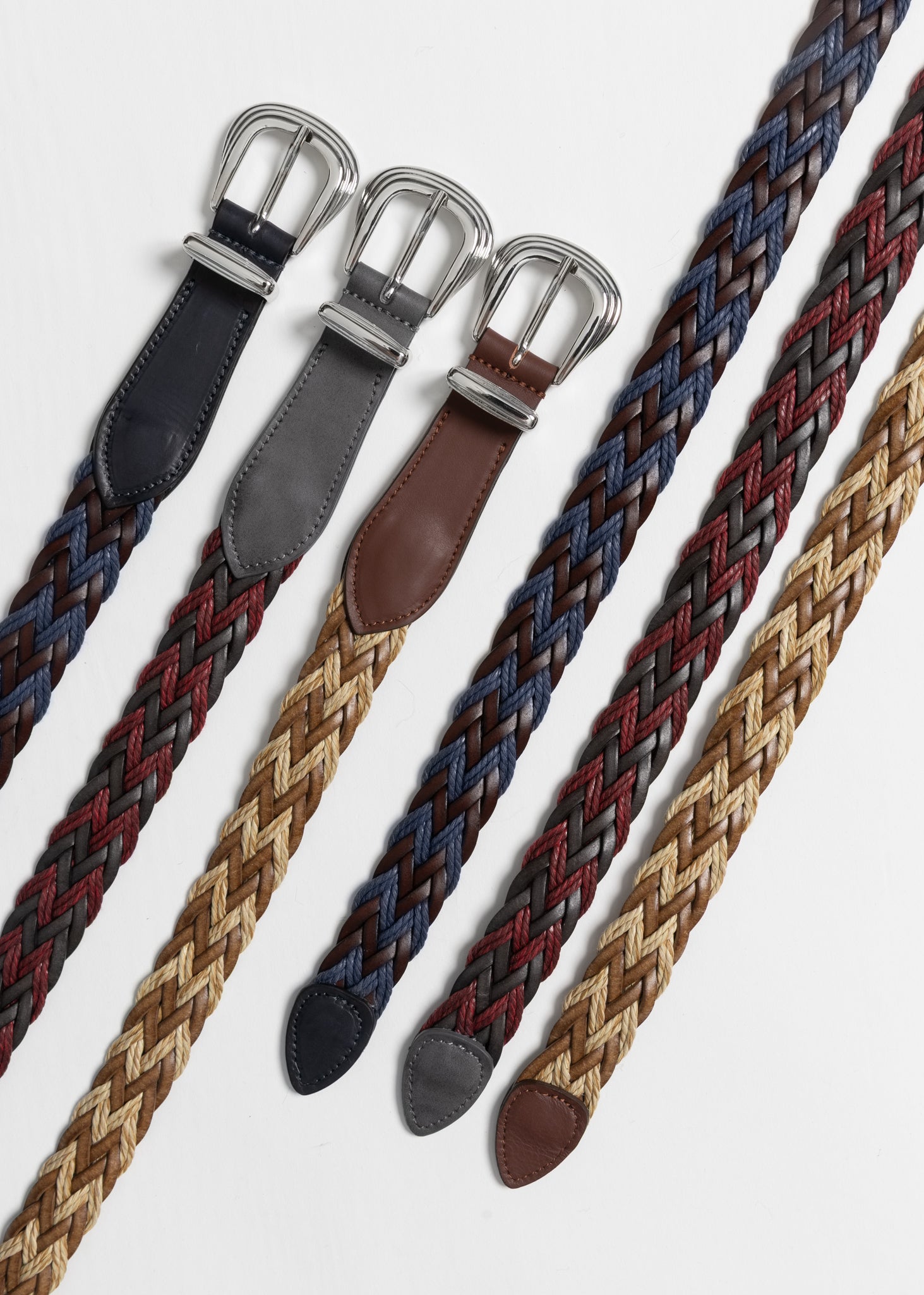 【NEW】レザースリムメッシュベルト・ユニセックス