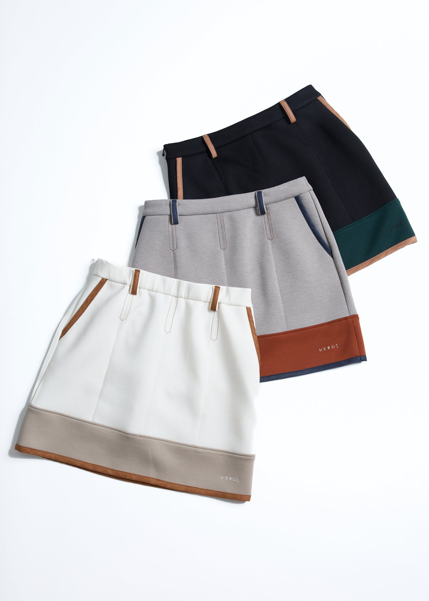 【NEW】ダブルニットマルチカラースカート