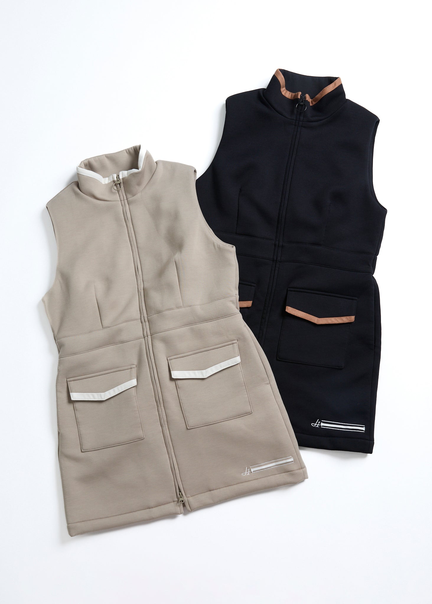 【NEW】ダブルニットベストワンピース