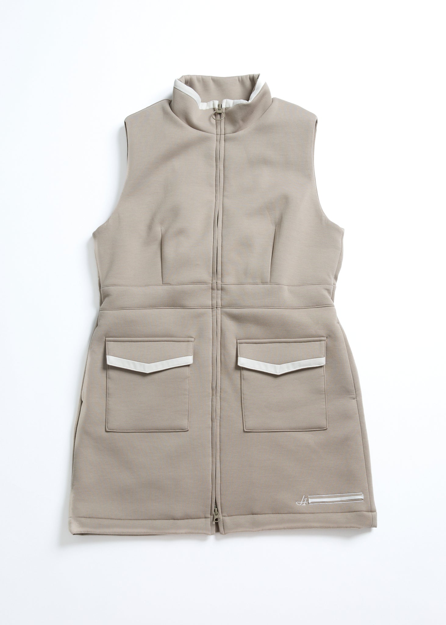 【NEW】ダブルニットベストワンピース