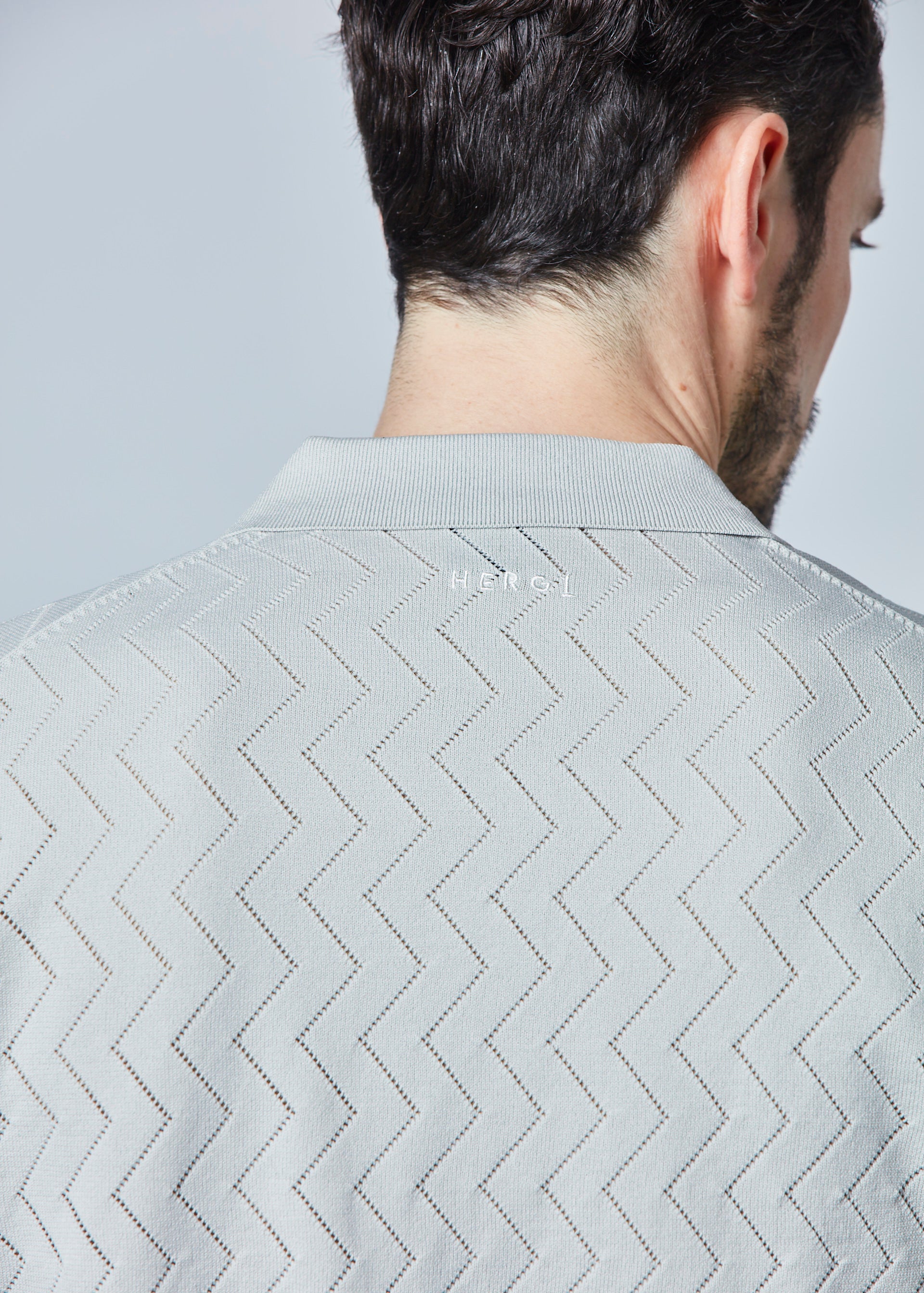 【NEW】スキッパーメッシュニットポロ