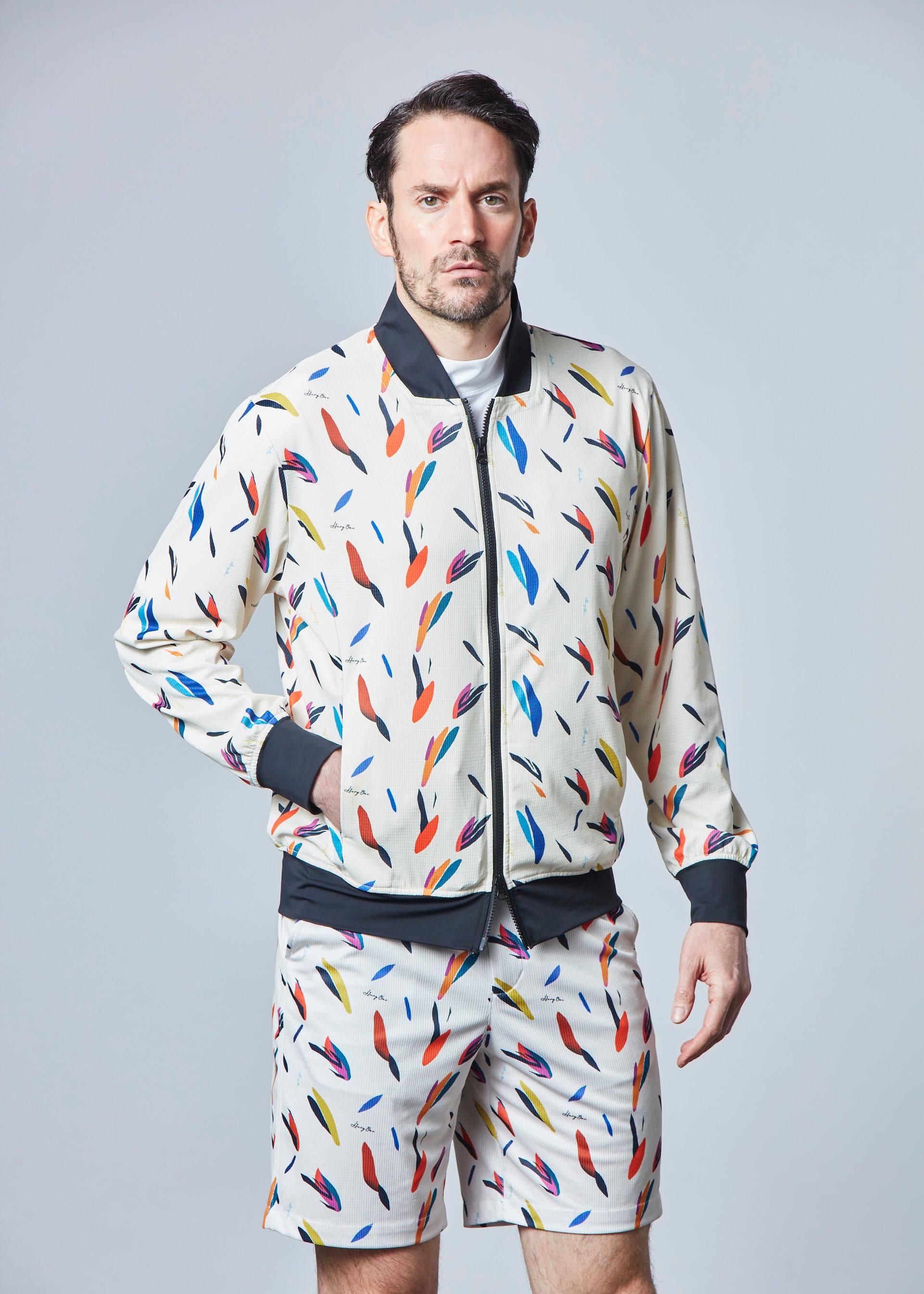 【NEW】サマープリントブルゾン・メンズ