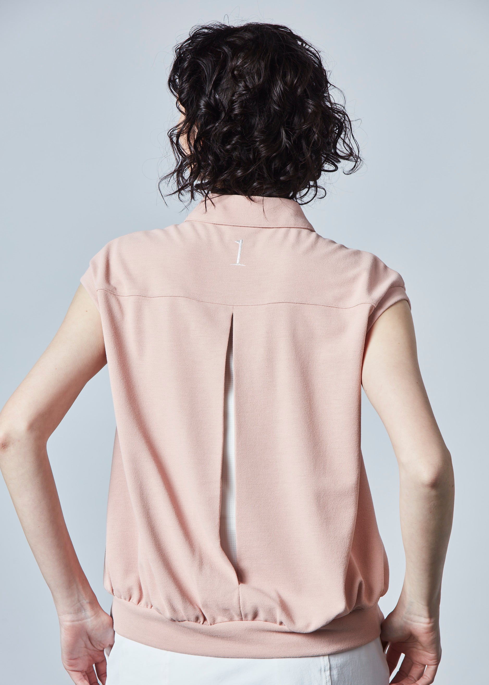 【NEW】フレンチスリーブコットンライクポロ