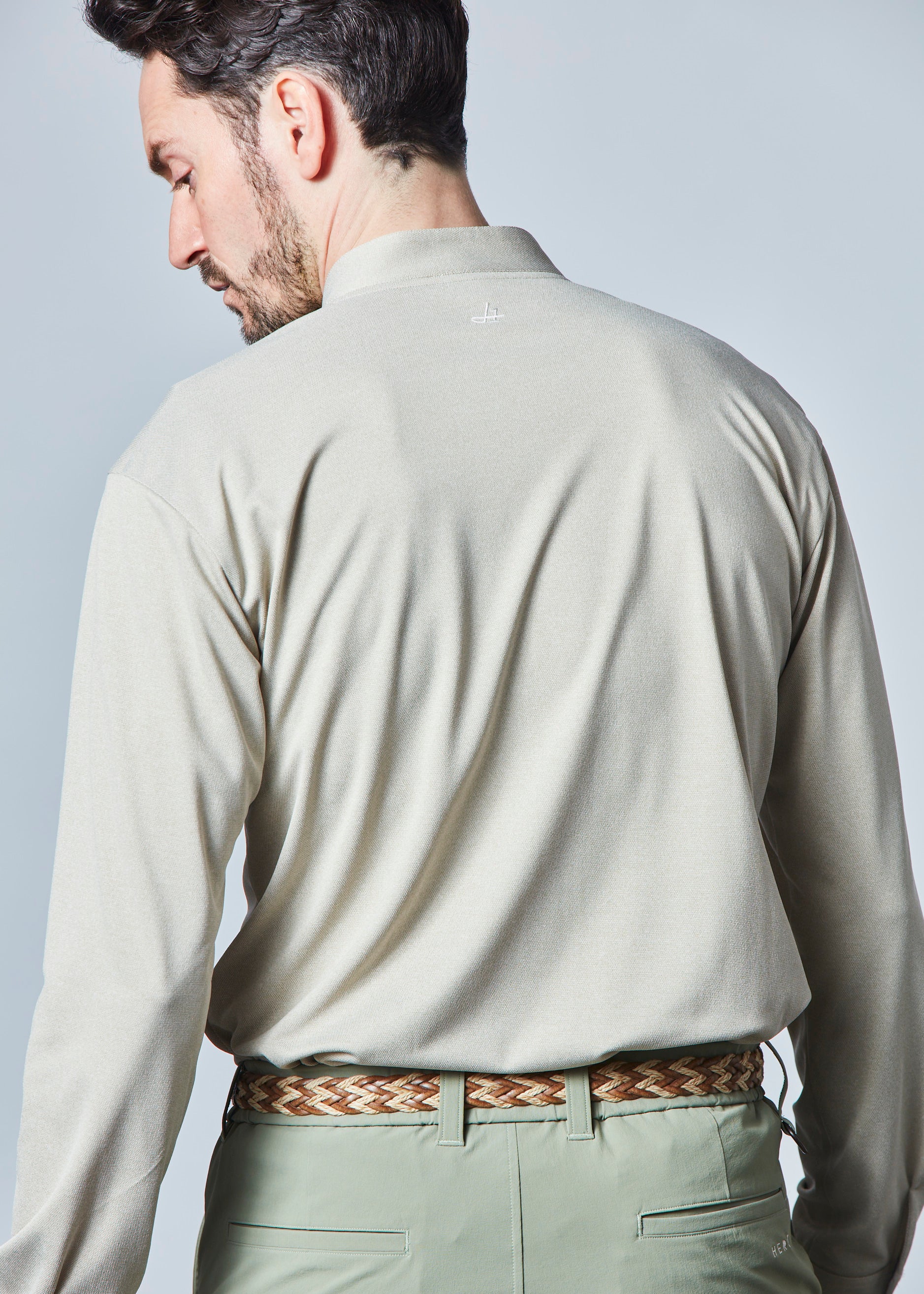 【NEW】スタンドカラー長袖シャツ