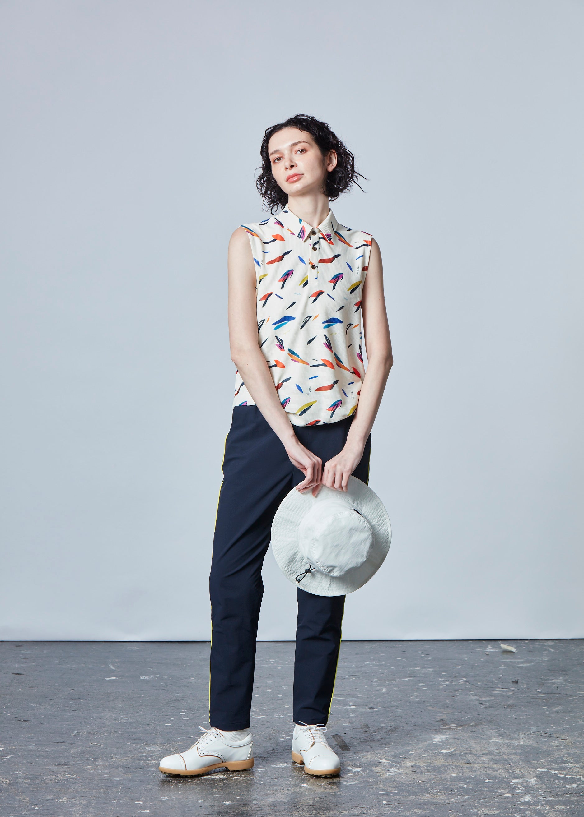 【NEW】サマープリントオーバーノースリーブ