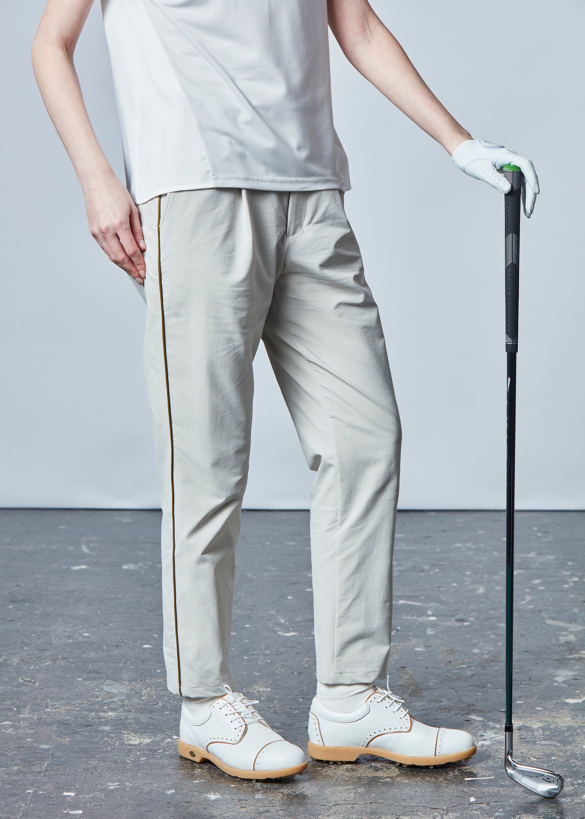 【NEW】パイピングタックロングパンツ