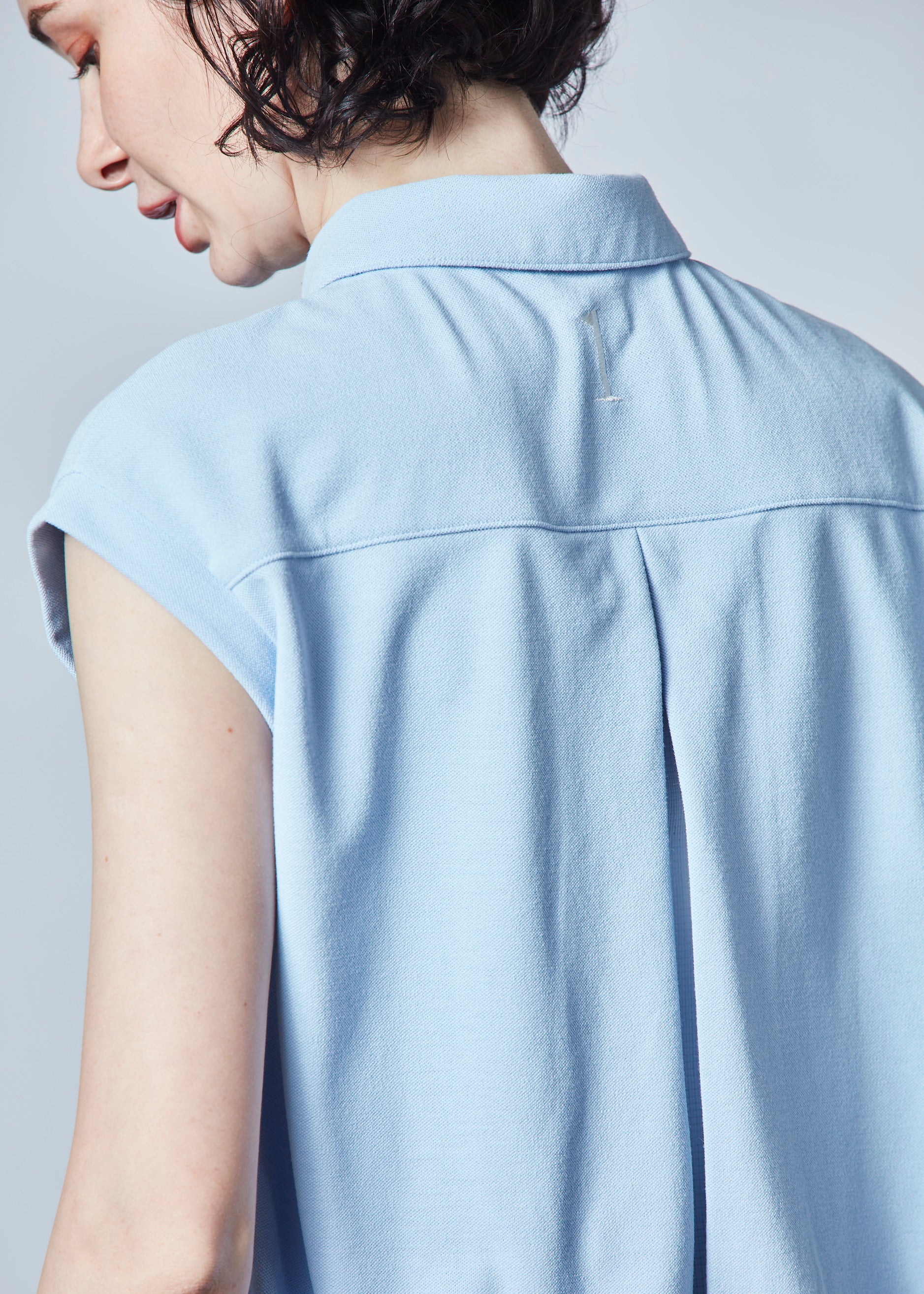 【NEW】フレンチスリーブコットンライクポロ