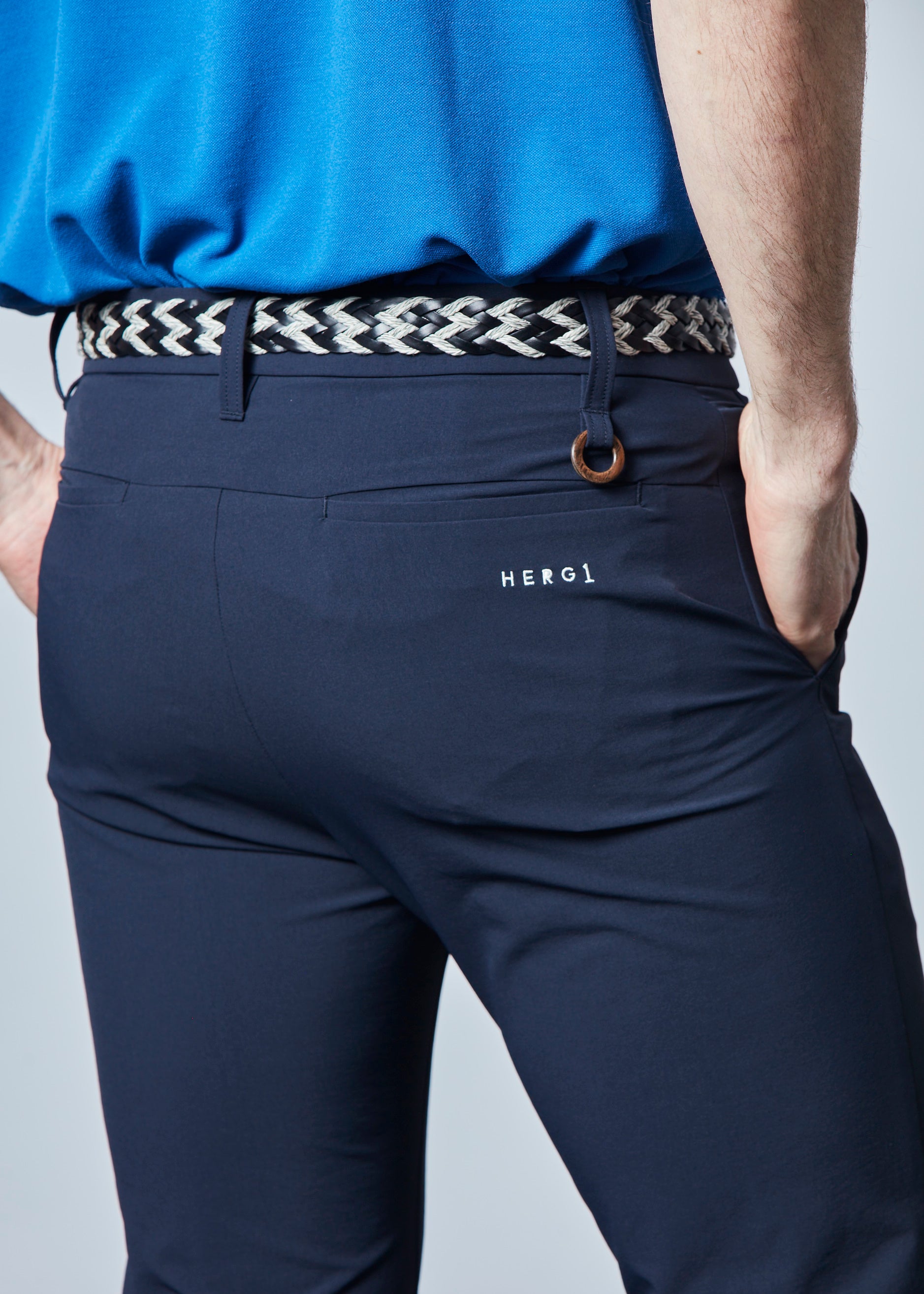 【NEW】LEATHER SLIM MESH BELT